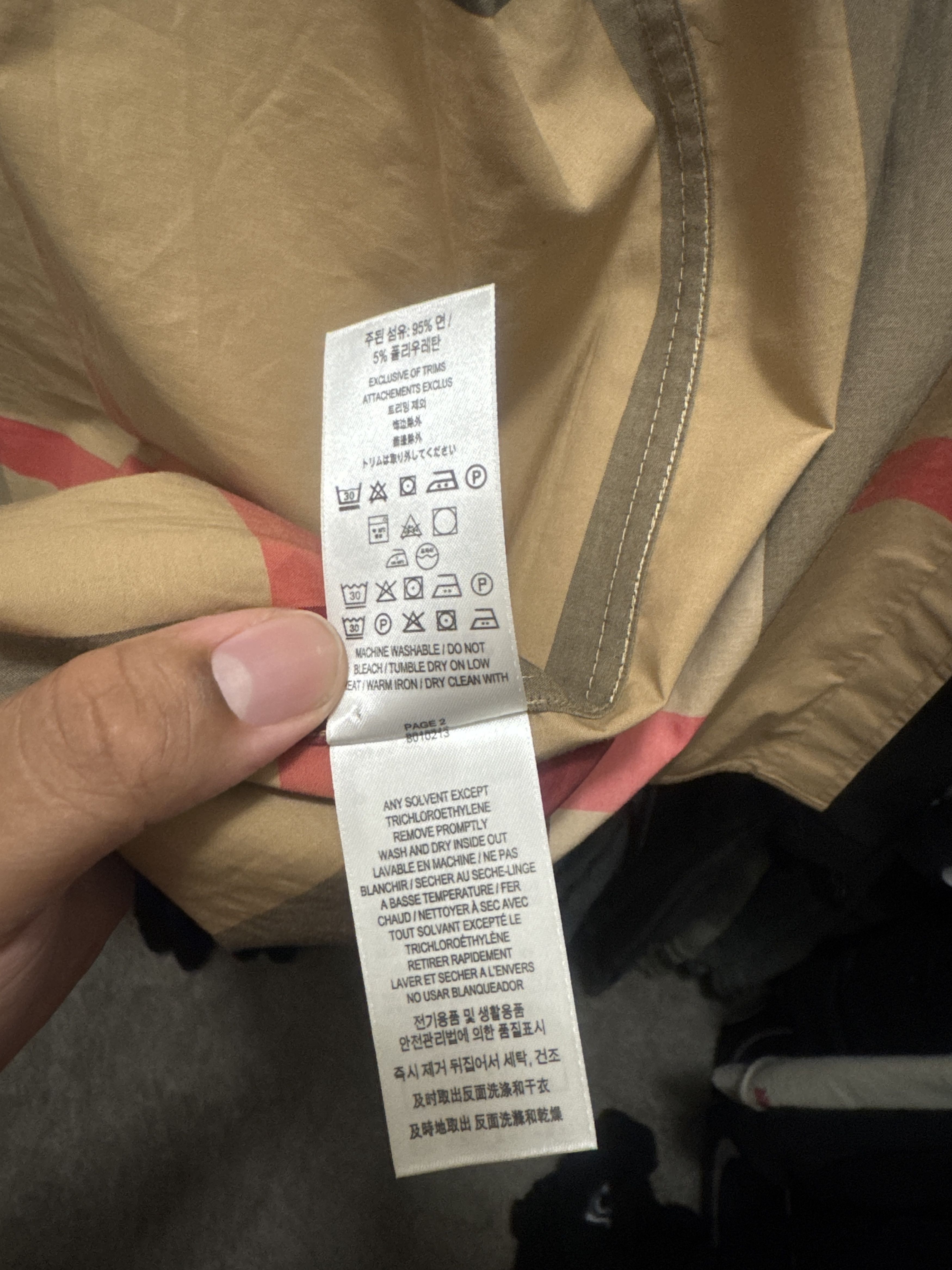 Burberry Slim Fit Check Shirt