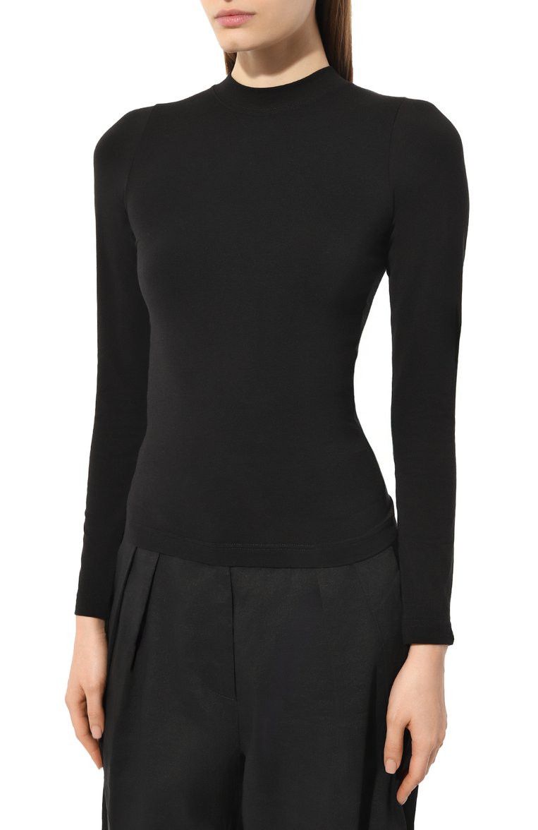 Balenciaga o1w1db10625 Long Sleeve T-Shirt in Black Size S / US 4 / IT 40 - 3 Thumbnail