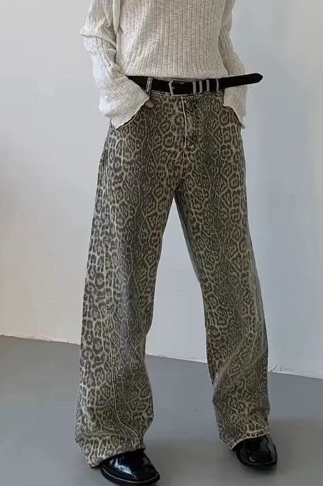 Japanese Brand Leopard Pant Style Size US 30 / EU 46 - 4 Thumbnail