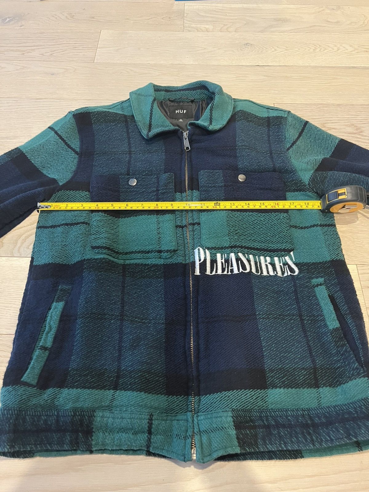 Huf × Pleasures HUF x Pleasures Blackwatch Work Jacket – Size M Size US M / EU 48-50 / 2 - 6 Thumbnail