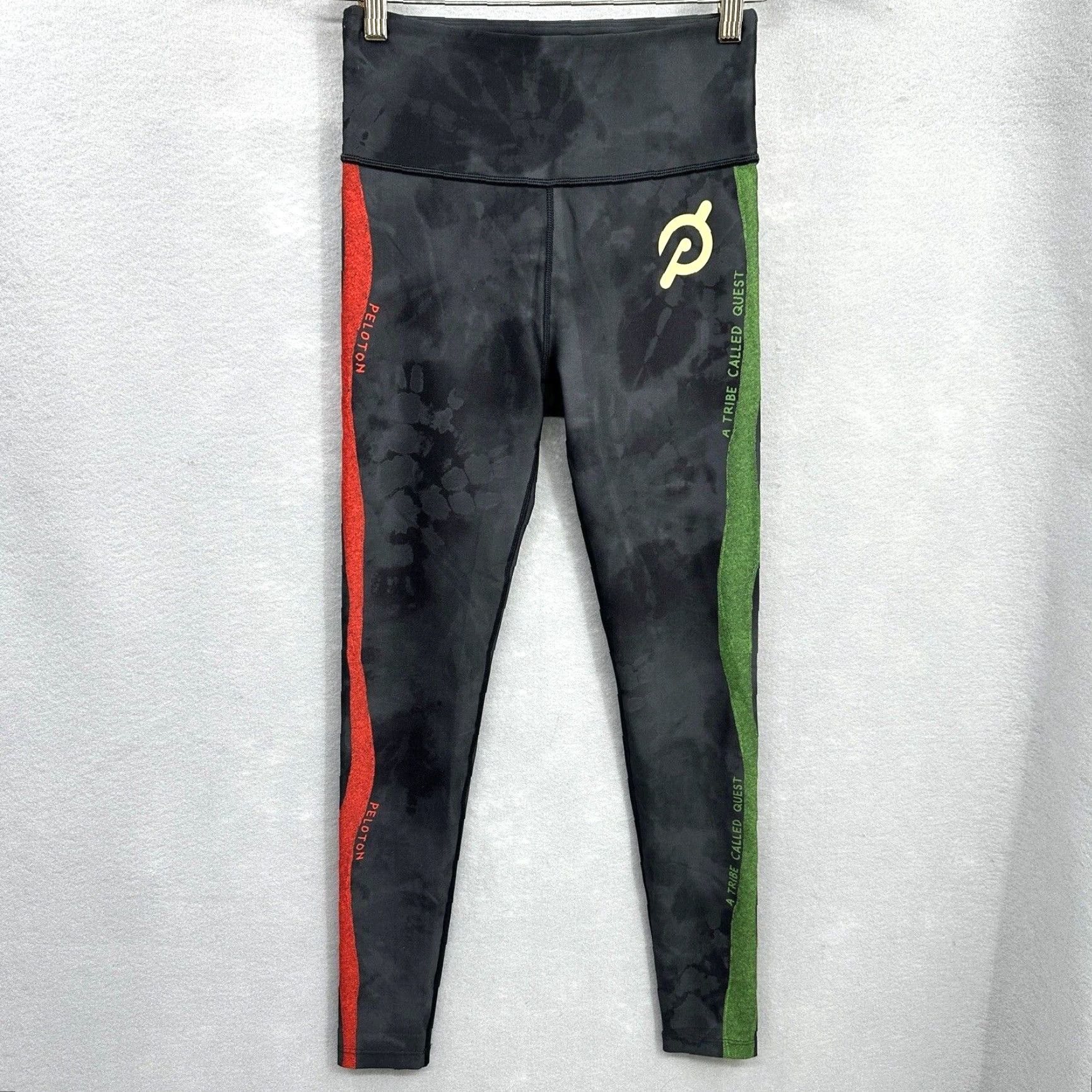 Quest A Tribe Called Quest Leggings Womens S Black Skinny Pull On High Waist Compression Activewear Sports Size 28" / US 6 / IT 42 - 2 Thumbnail