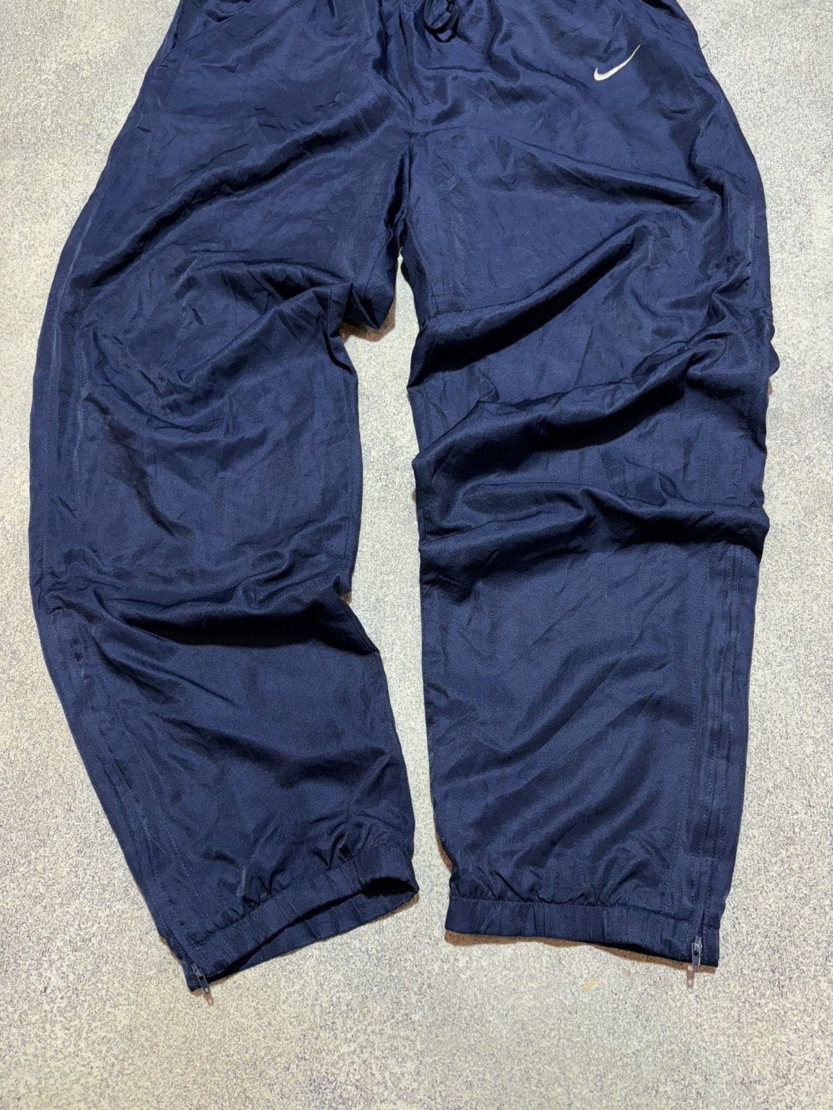 Japanese Brand × Nike × Vintage Nike Vintage Drill Small Logo Nylon pants Blue 00s size L Size US 34 / EU 50 - 3 Thumbnail