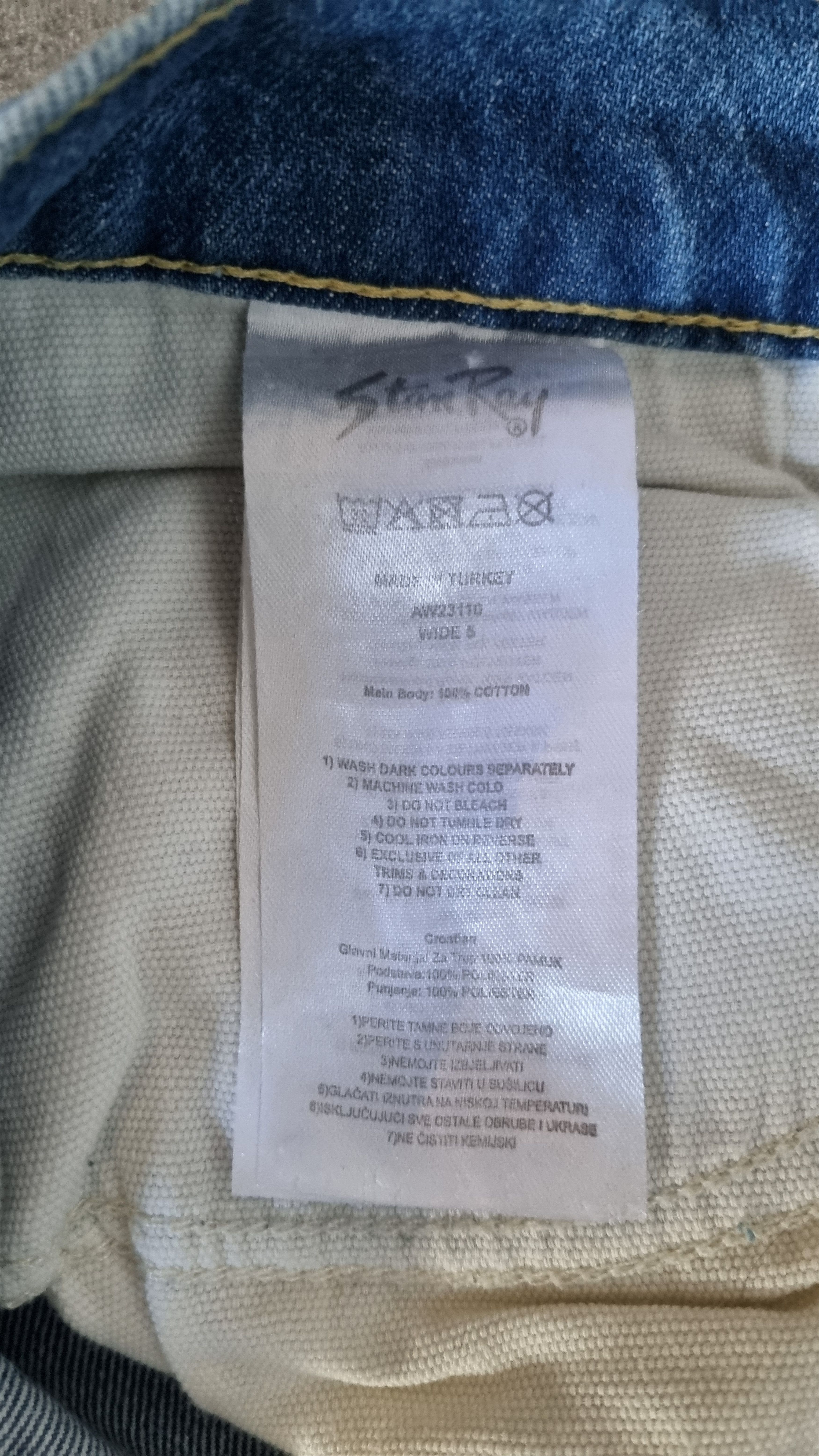 Stan Ray VINTAGE Stan Ray Straight Leg Jeans 33W 32L Size US 33 - 5 Thumbnail
