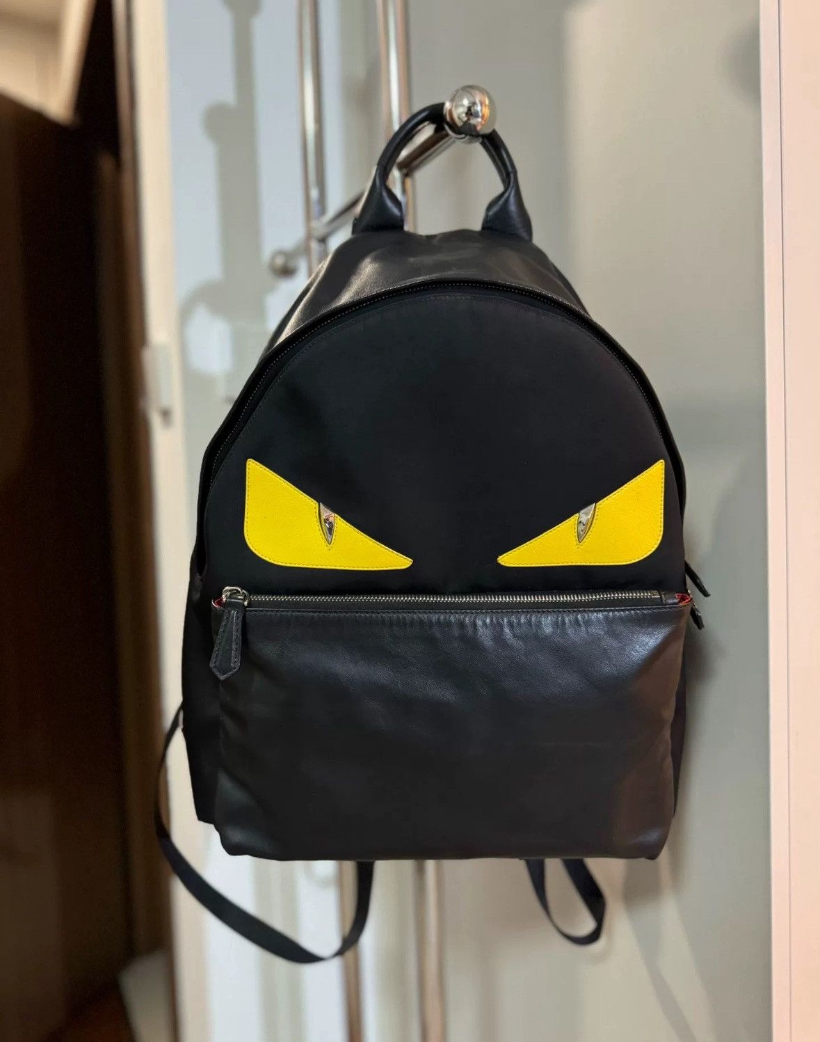 Fendi Fendi Backpack with Yellow Accents-2505 Size ONE SIZE - 1 Thumbnail