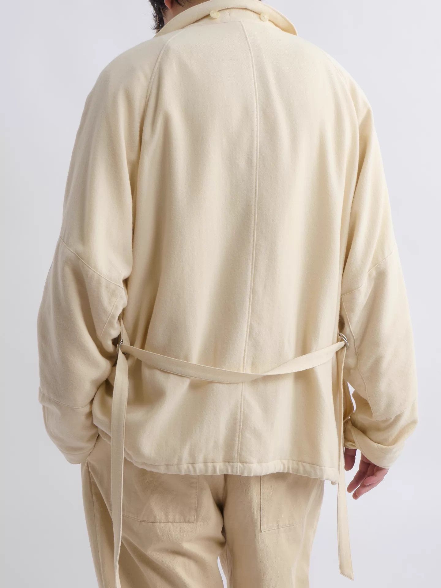 Auralee AURALEE 23AW Size 5 Outdoor Ivory Wool Hooded Jacket Size XXL / US 16-18 / IT 52-54 - 2 Thumbnail