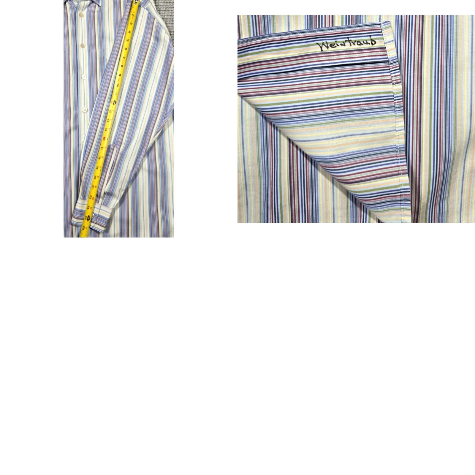 Ermenegildo Zegna Ermenegildo Zegna Button-Up Shirt Men Long Sleeve L Multicolor Stripe Italy Made Size US L / EU 52-54 / 3 - 10 Thumbnail