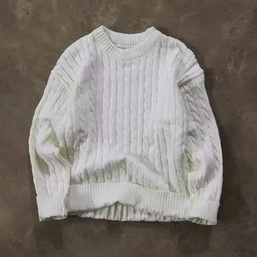 Aran Isles Knitwear Vintage Street Stripe Chunky Knit Sweater Size US L / EU 52-54 / 3 - 4 Thumbnail