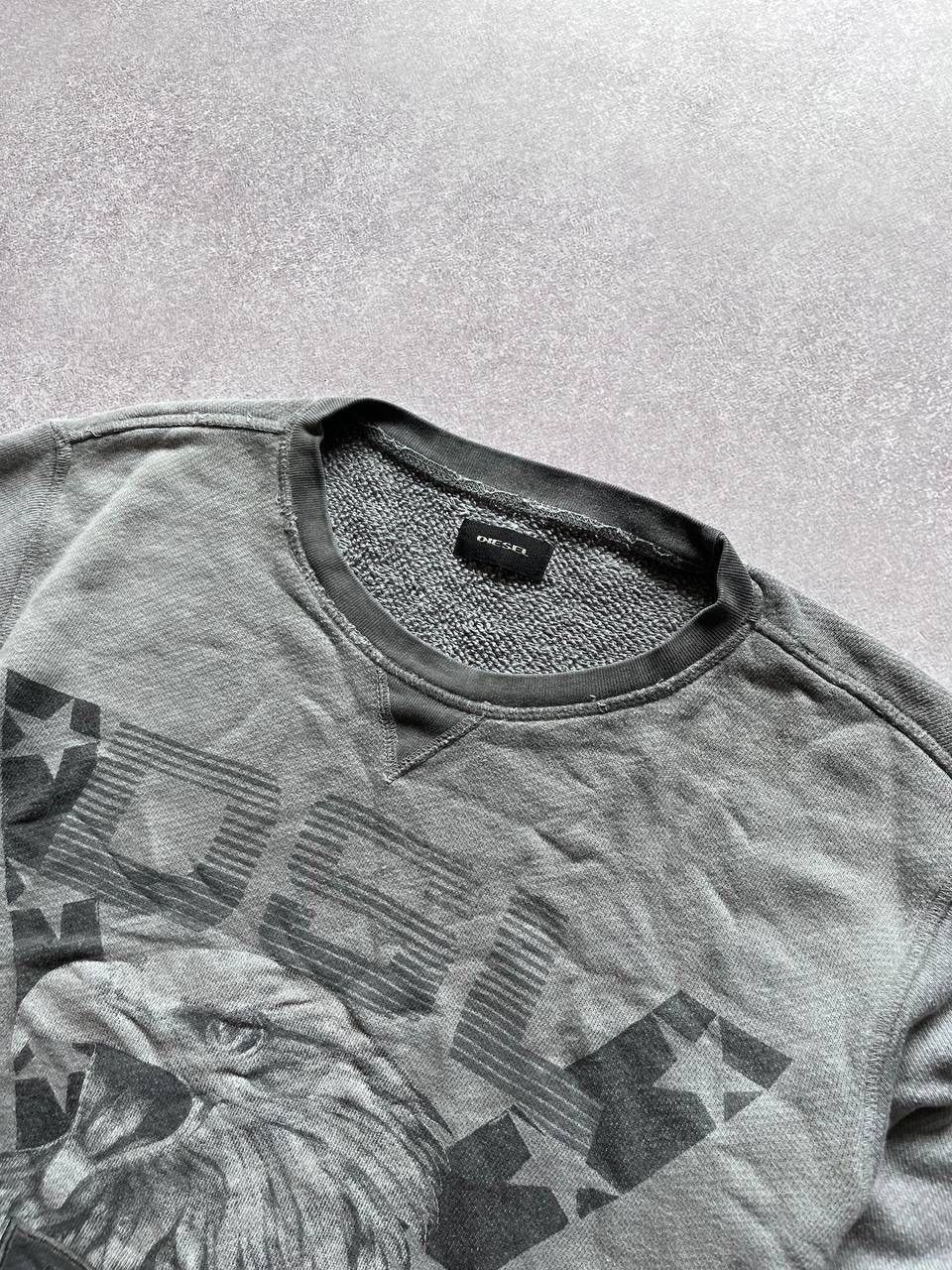 Diesel Vintage Diesel Brave Eagle Boxy Sweatshirt Y2K M Size US M / EU 48-50 / 2 - 4 Thumbnail