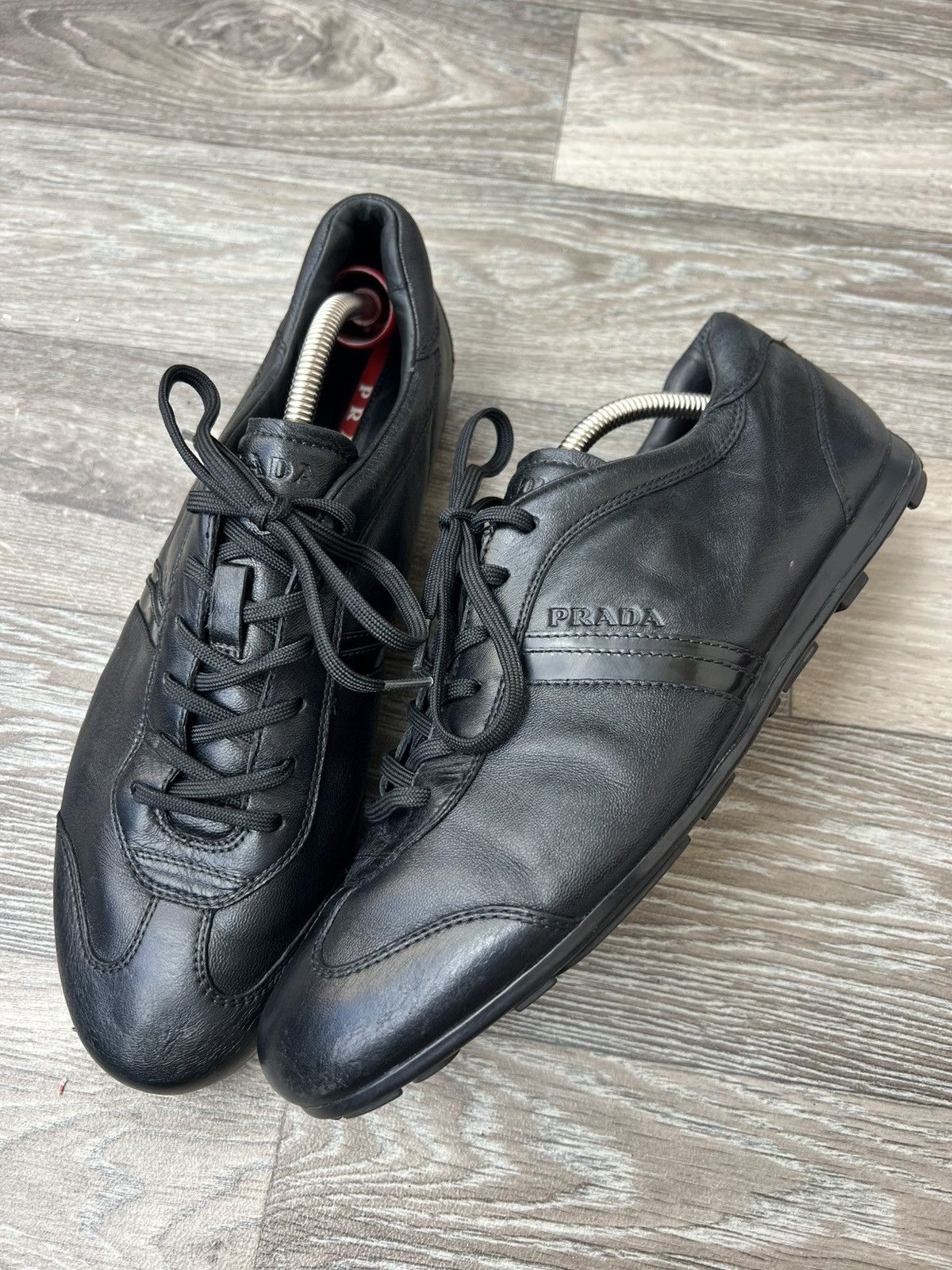 Prada PRADA Leather MonteCarlo Sneaker Size US 10.5 / EU 43-44 - 4 Thumbnail