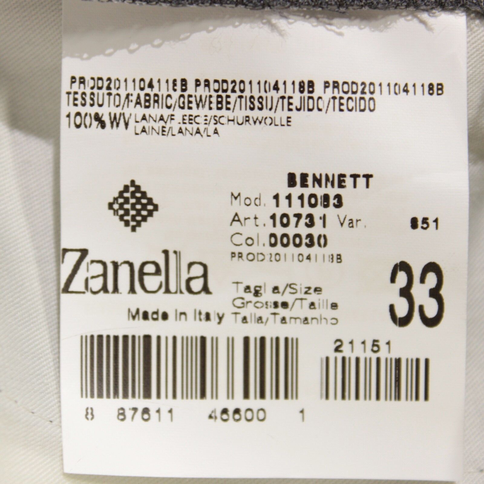 Zanella Zanella New with tags Dress Pants Size 33 US In Gray Size US 33 - 6 Thumbnail
