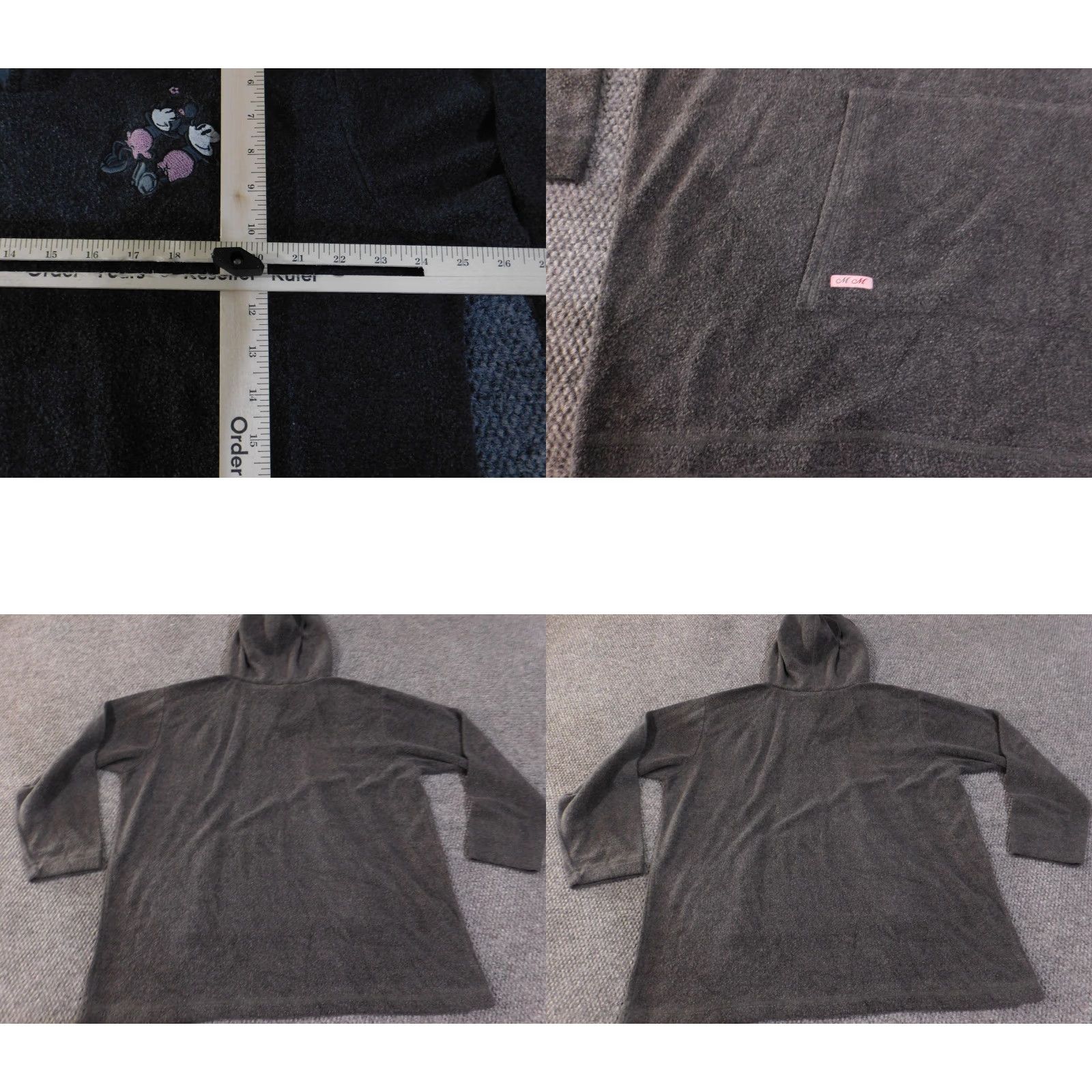 Disney Disney Store Mickey Minnie Hoodie Womens L/XL Gray V-Neck Pullover Kangaroo Size L / US 10 / IT 46 - 8 Thumbnail