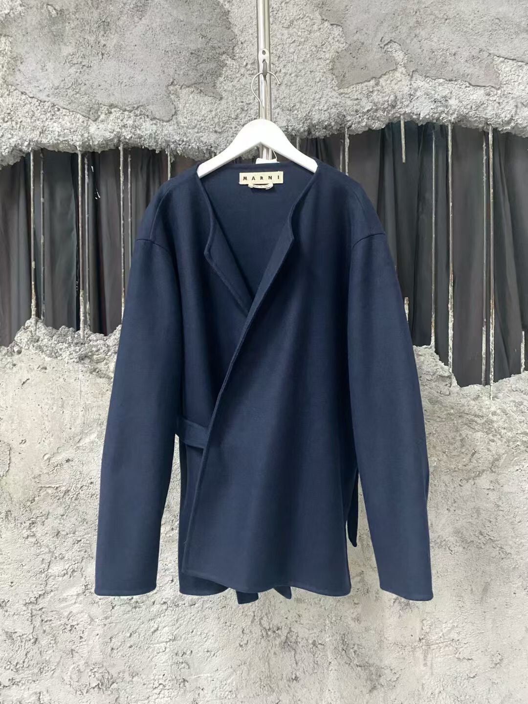 Marni navy blue wool jacket by Marni Size US L / EU 52-54 / 3 - 1 Thumbnail