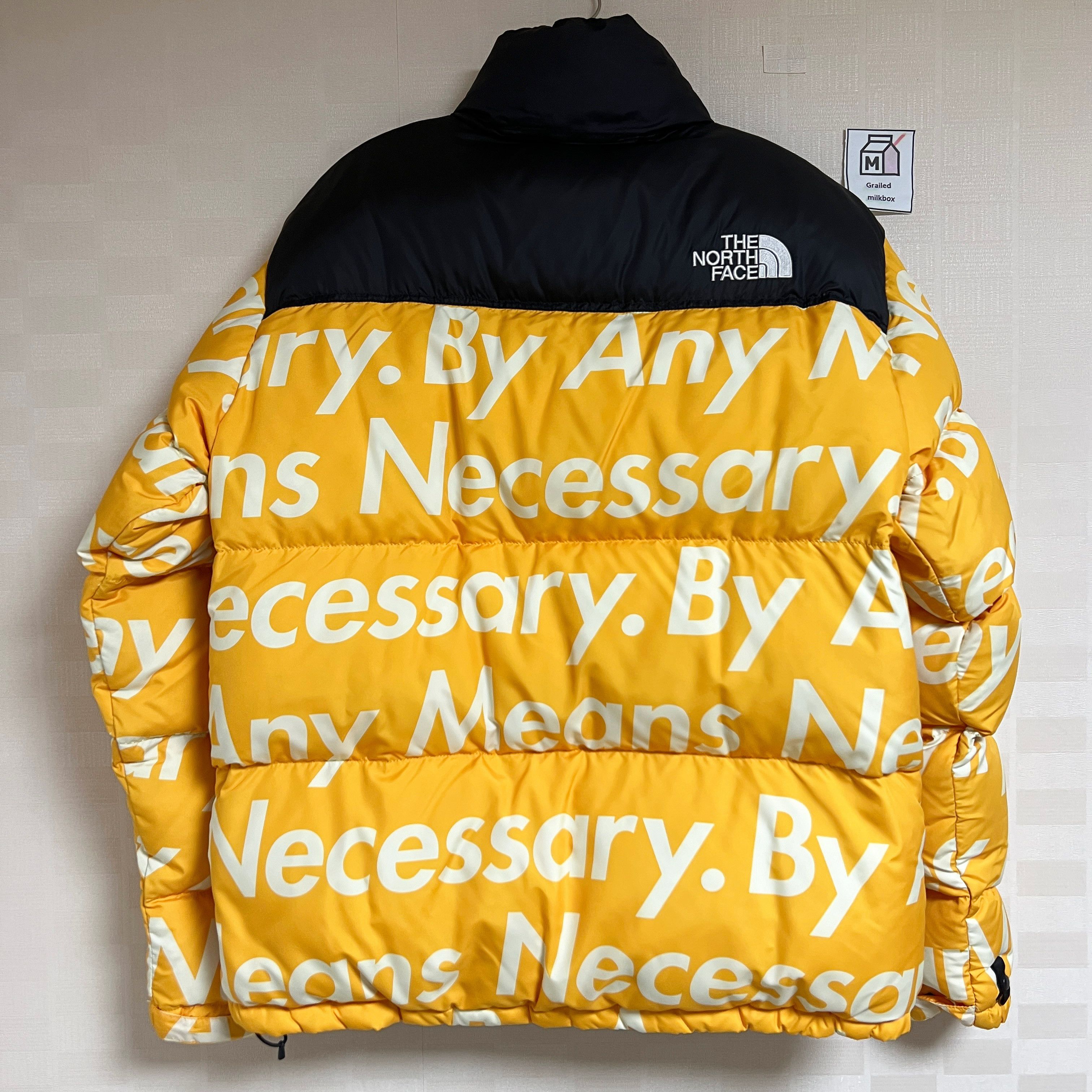 Supreme × The North Face Supreme x The North Face By Any Means Nuptse  Yellow FW15 | Grailed