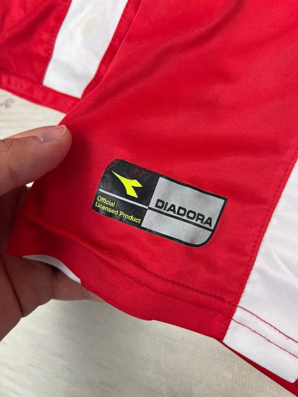 Diadora Crewe Alexandra 2005 2006 Home Shirt Long Sleeve Jersey Size US XL / EU 56 / 4 - 8 Thumbnail