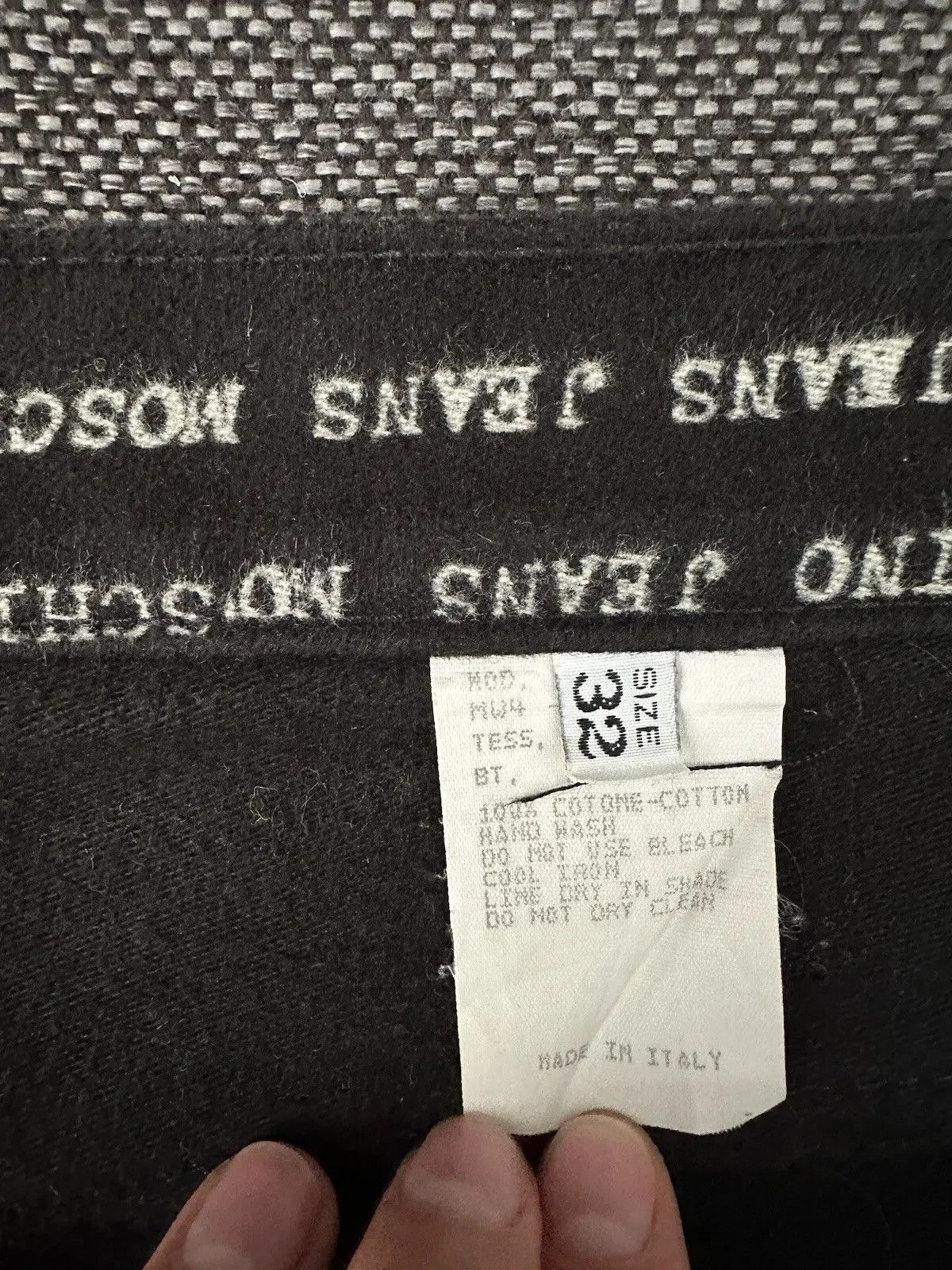 Moschino Vintage 90s Moschino Jeans Print Letters Overprint Pants Size US 32 / EU 48 - 17 Thumbnail