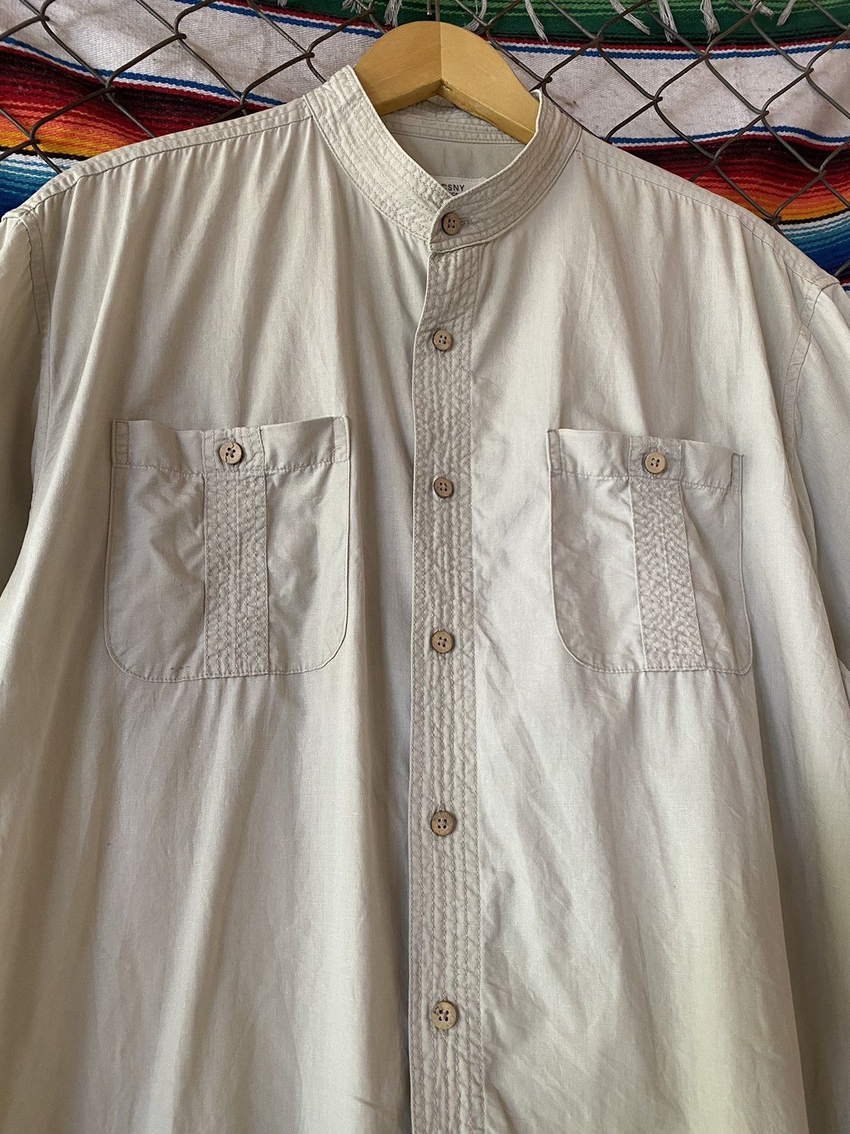 Japanese Brand × Yohji Yamamoto Y’sacsny ‘Yohji Yamamoto’ collar shanghai shirt Size US L / EU 52-54 / 3 - 2 Thumbnail