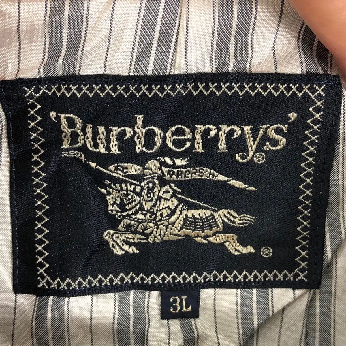 Burberry Vtg 90’ BURBERRY LONDON PRORSUM Striped Trench Coat Parka Size US XXL / EU 58 / 5 - 7 Thumbnail
