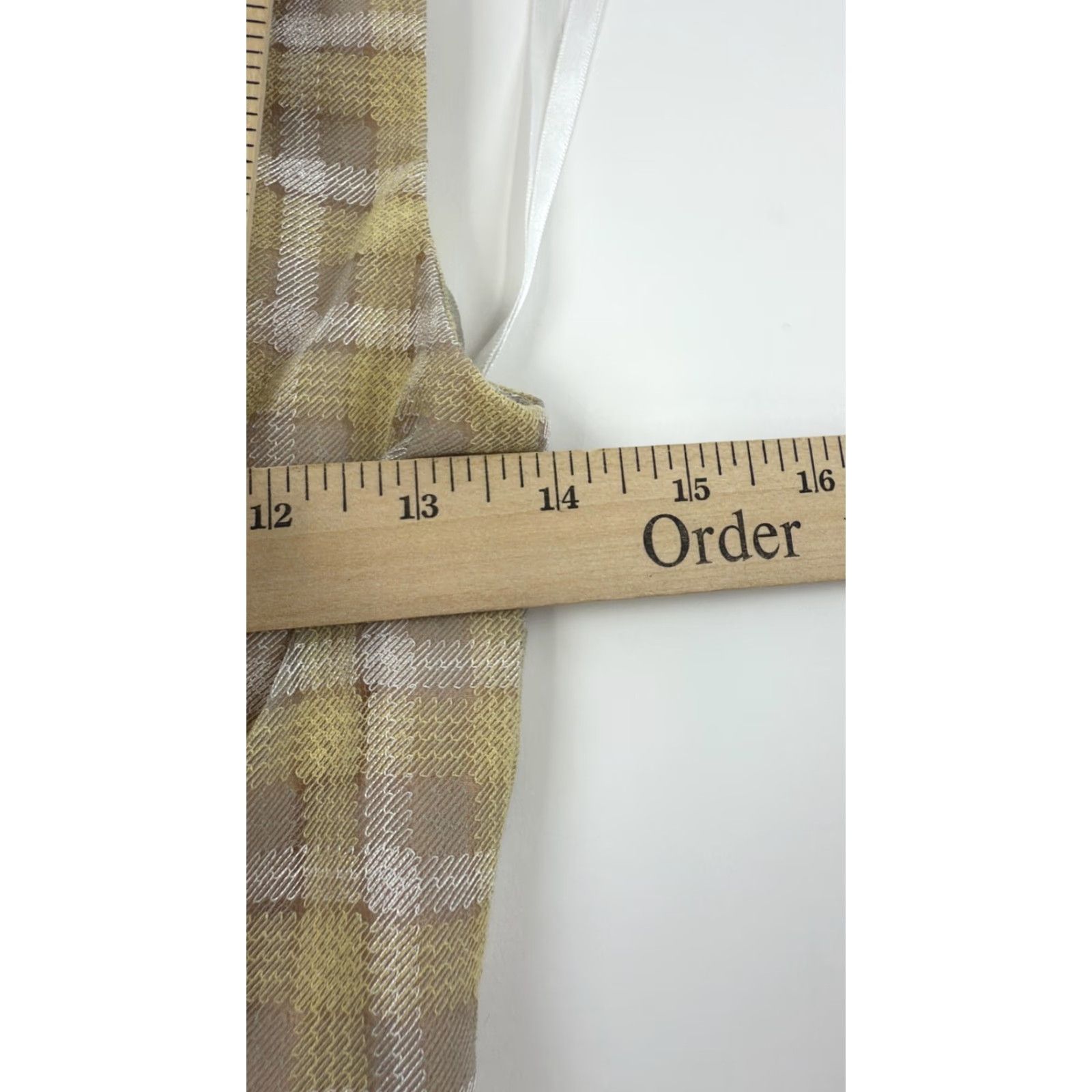 Vintage Song of Style Dress Womens XXS Yellow Plaid Textured Sleeveless Mini Lined Size XXS / US 00 / IT 34 - 8 Thumbnail