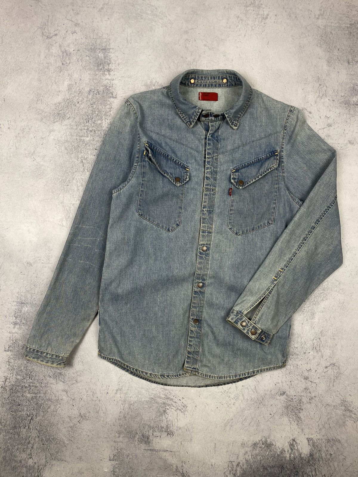 Levi's Vintage Levi’s Red Tab Denim Overshot Jacket Avant Garde Size US XS / EU 42 / 0 - 2 Thumbnail