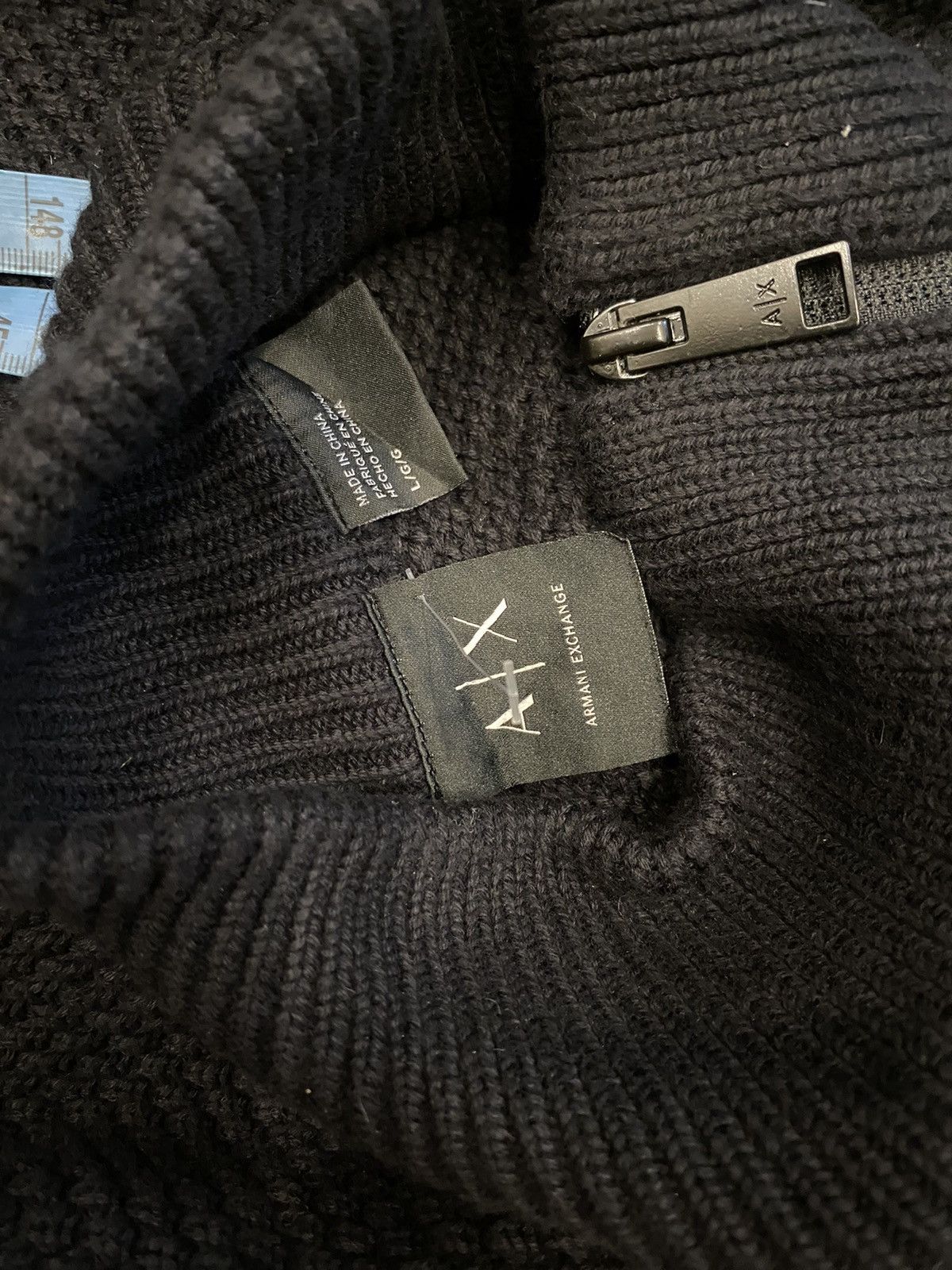 Armani Exchange 2000s Armani Exchange Knitwear Zipped Jacket Size US L / EU 52-54 / 3 - 6 Thumbnail