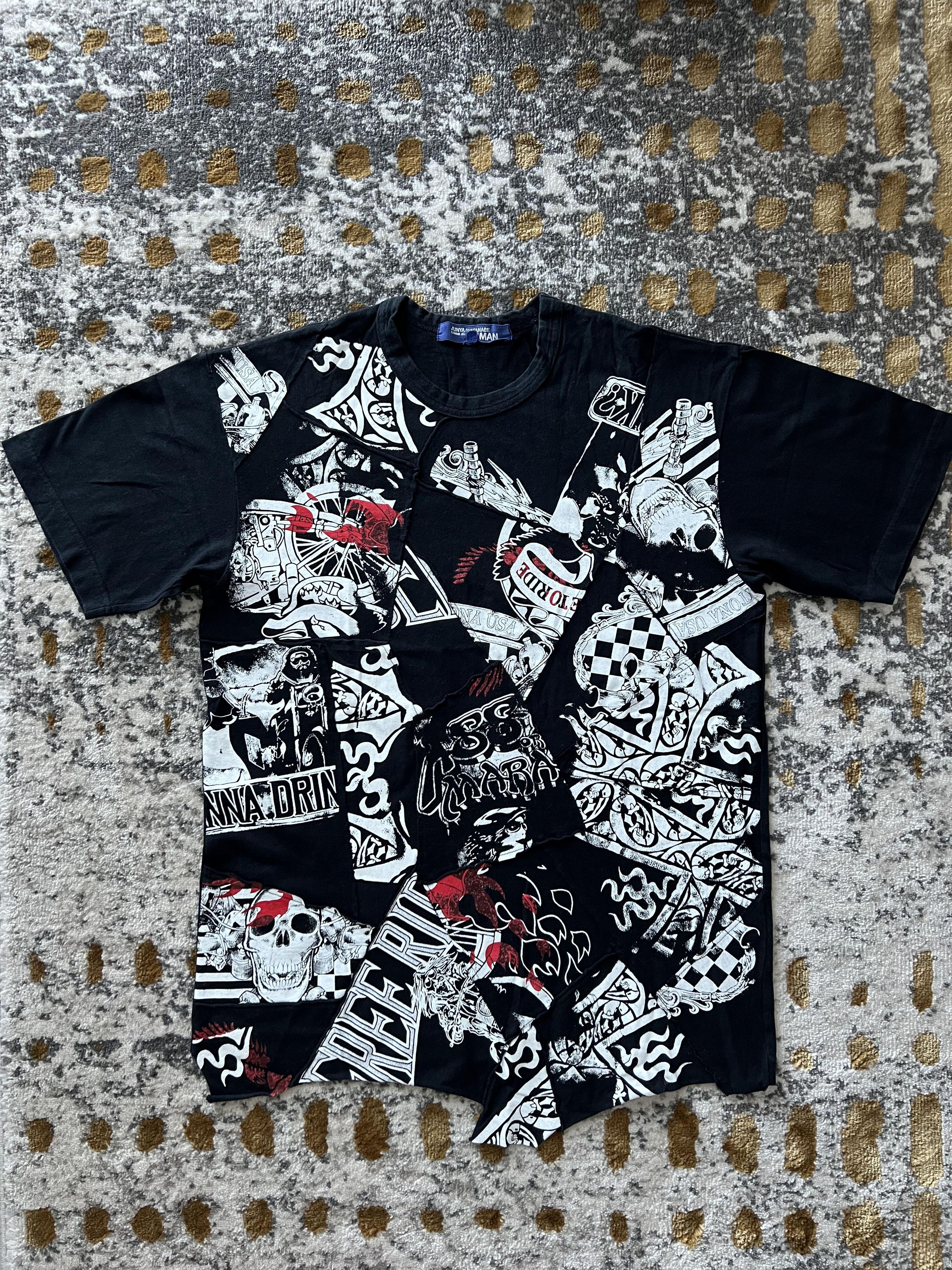 junya watanabe man 2002S/S poem tシャツ Junya Watanabe, S/S 2002 'Ransom Note' Poem Shirt - LA NAUSÉE