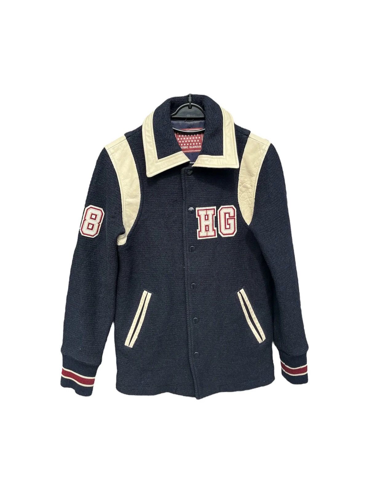 Hysteric Glamour Heavy Hysteric Wool Varsity Letterman Jacket Size US S / EU 44-46 / 1 - 5 Thumbnail