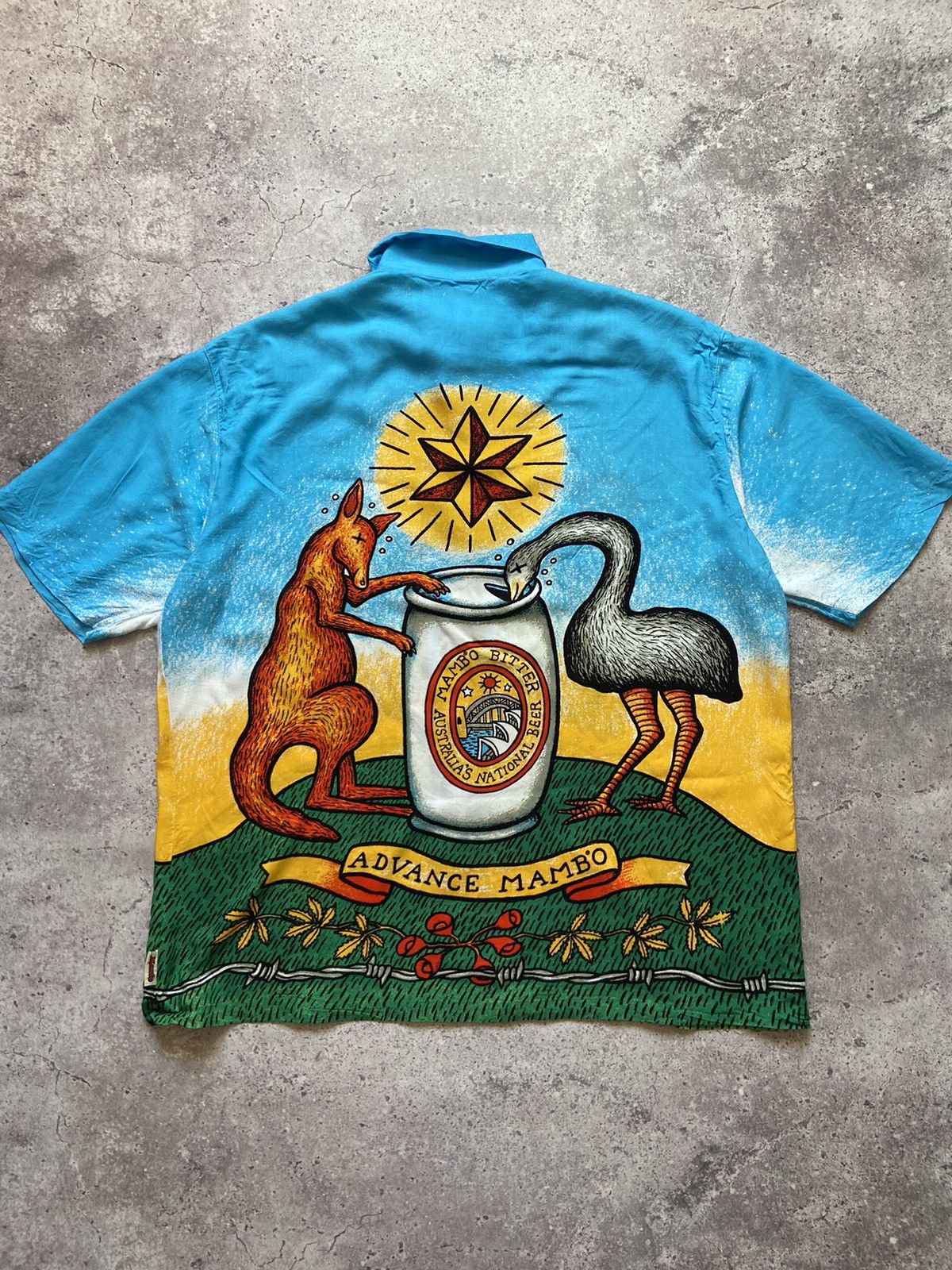 Mambo Vintage Mambo Shirt Australian Beer Tree Rare Hawaii Shirt Size US L / EU 52-54 / 3 - 2 Thumbnail