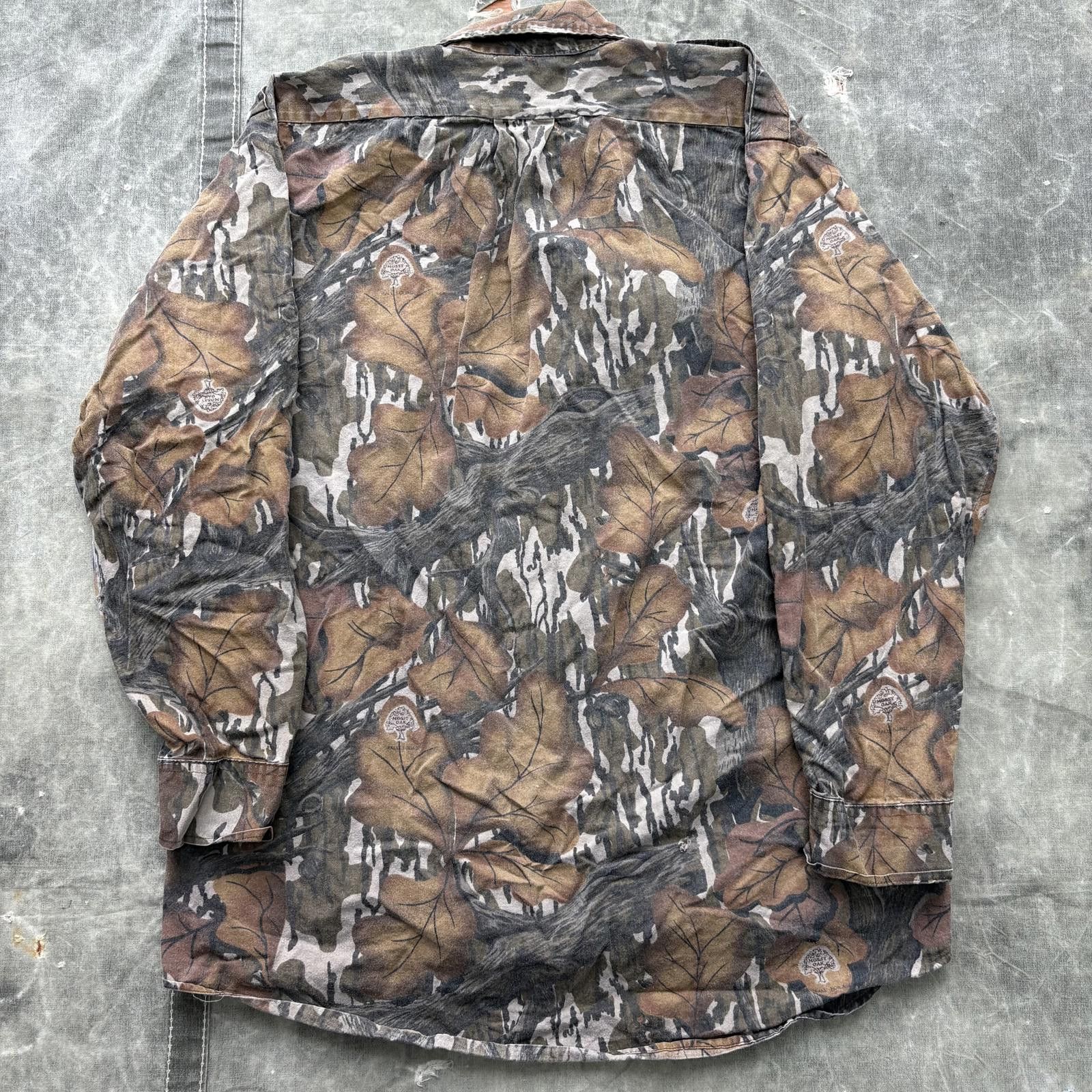Mossy Oaks Vintage 80s 90s Mossy Oak Fall Foliage Camo Button Up Shirt Size US L / EU 52-54 / 3 - 5 Thumbnail