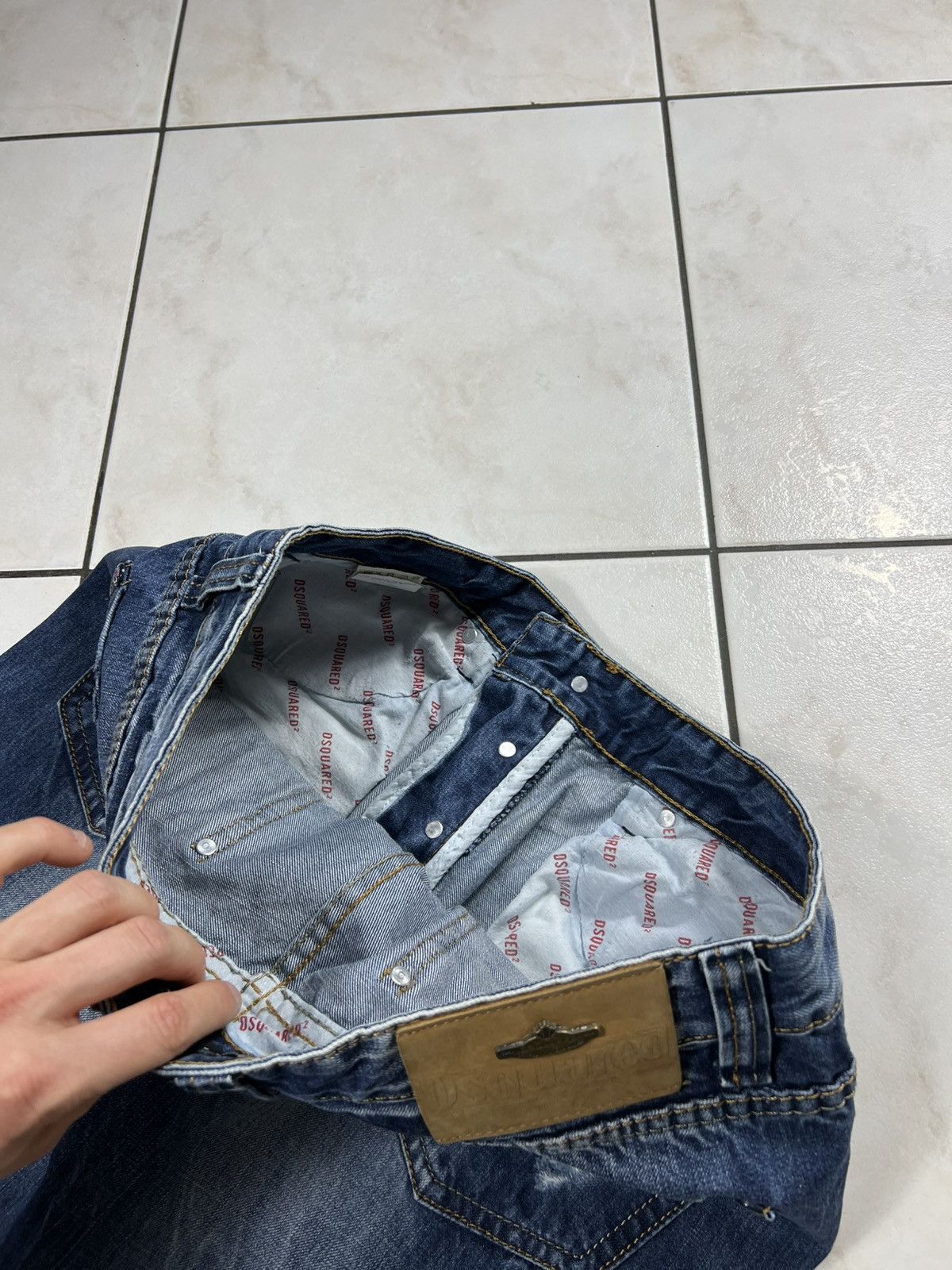 Dsquared2 Vintage 90s Dsquared2 distressed denim ripped jeans pants Size US 34 / EU 50 - 17 Thumbnail