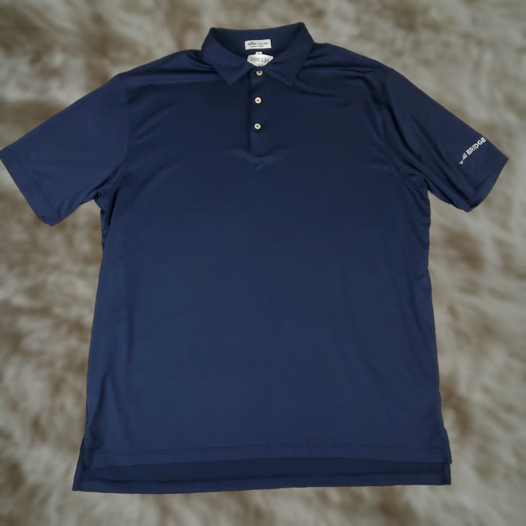 Peter Millar Peter Millar Polo Shirt Mens XL Navy Blue Summer Comfort Golf Short Sleeve Shirt Polo Men Blue Classic Colorful Preppy Sports Mens Size US XL / EU 56 / 4 - 1 Thumbnail