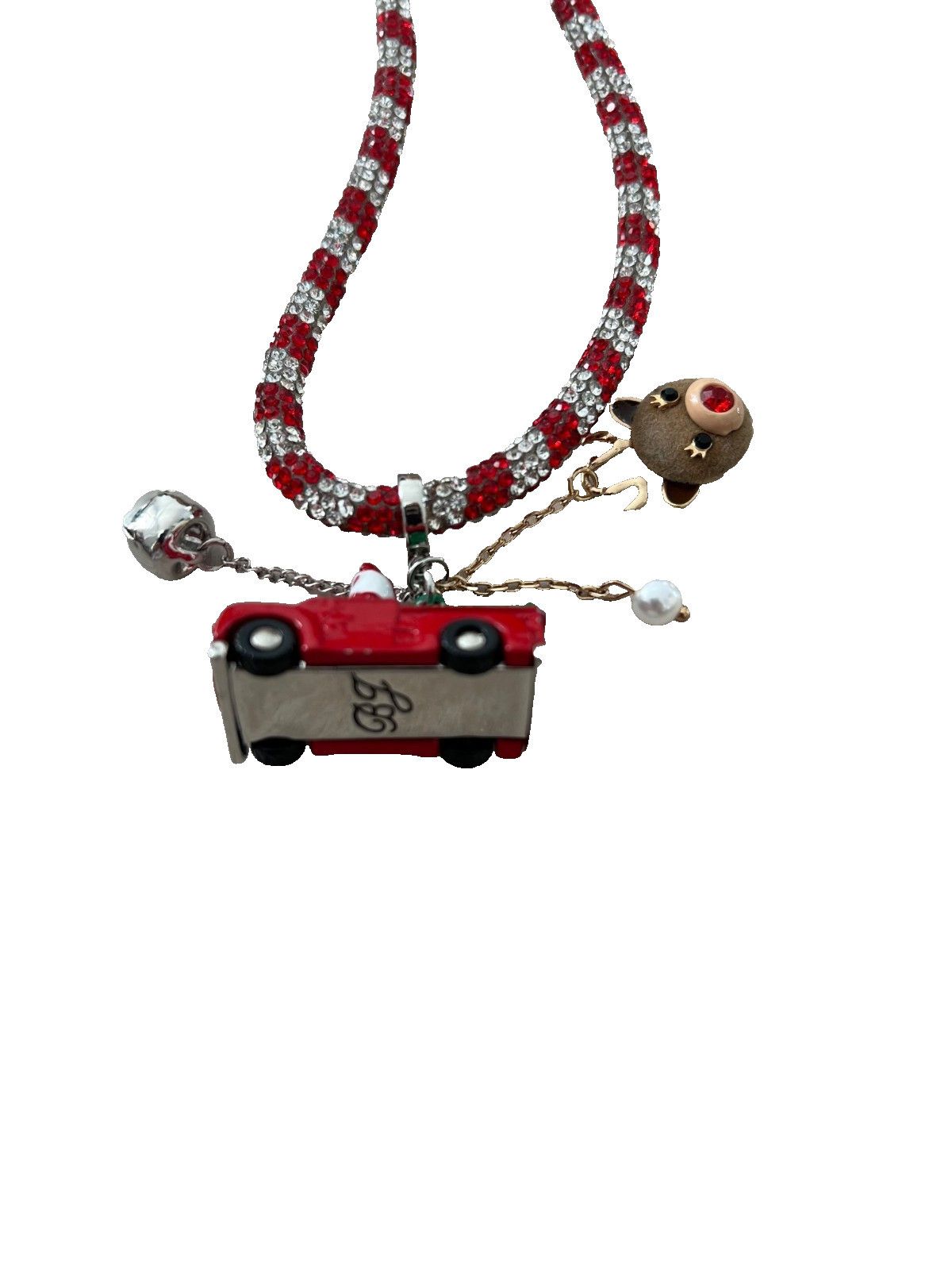 Betsey Johnson Betsey Johnson Holiday Christmas Santa Truck Necklace Size ONE SIZE - 4 Thumbnail