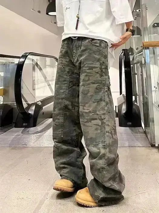 Japanese Brand Camo Baggy Cargo Pants Size US 30 / EU 46 - 2 Thumbnail