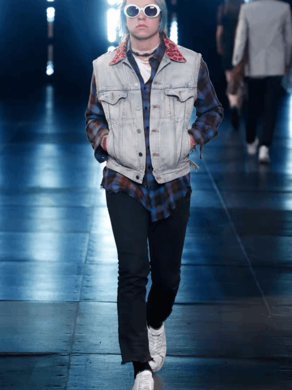Saint Laurent Paris Sz 37 Saint Laurent Paris by Hedi 16SS Distressed Shirt-250 Size US S / EU 44-46 / 1 - 7 Thumbnail