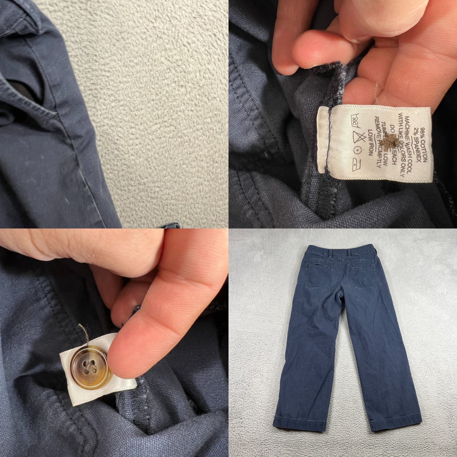 Vintage American Giant Pants Womens 8 Blue Stretch Knit Straight Casual Style Dress Pants Womens 8 Blue Stretch Knit Straight Pockets Size 30" / US 8 / IT 44 - 8 Thumbnail