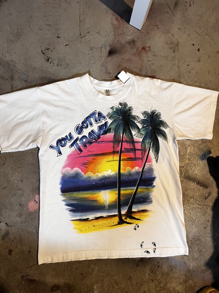 Vintage “ For a GOOD TiME 📞 a TRAVEL AGENT” tee Size US L / EU 52-54 / 3 - 2 Thumbnail