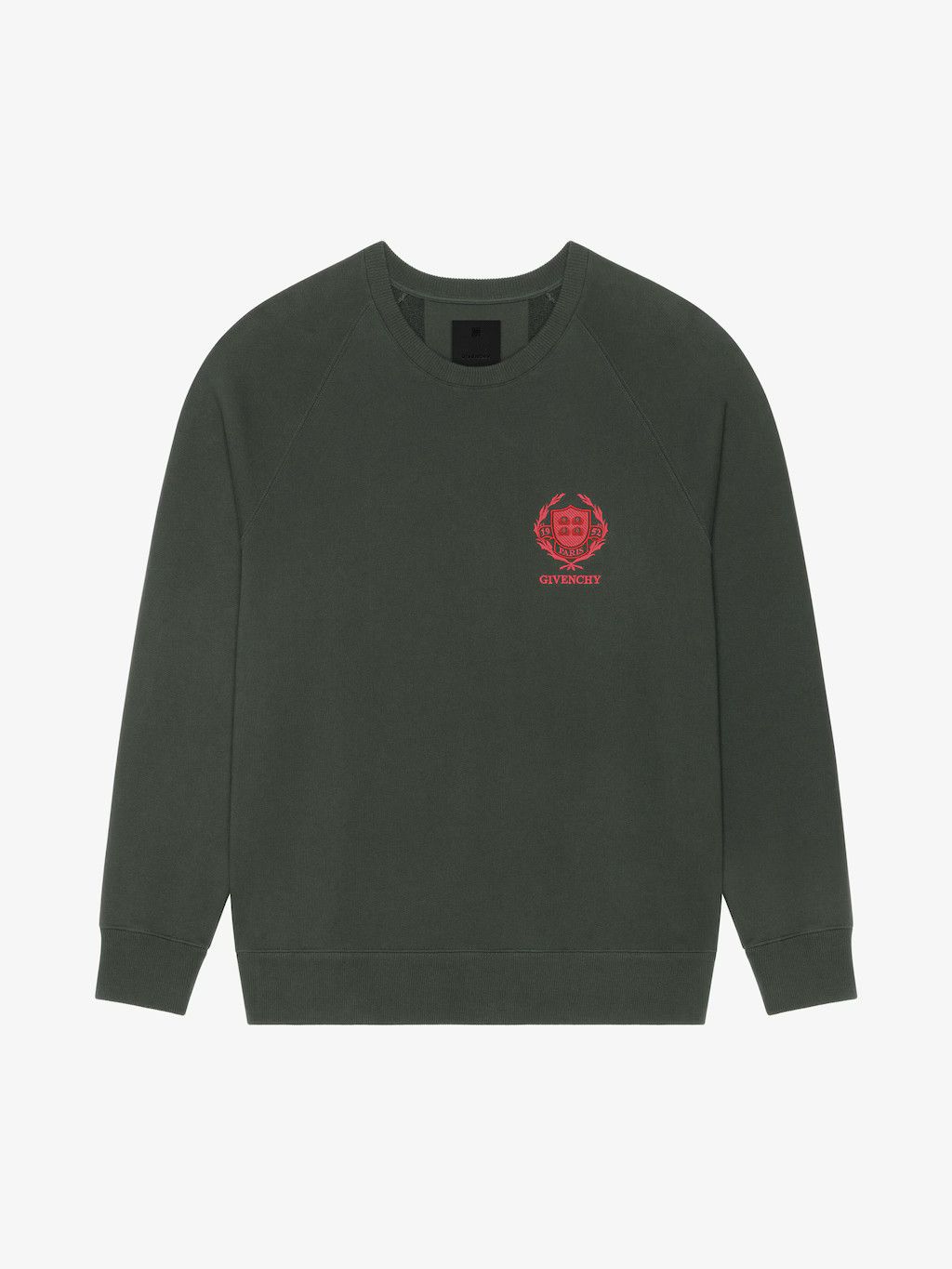 Givenchy o1srvl11e0125 Crest Slim Fit Sweatshirt In Fleece in Green Size US M / EU 48-50 / 2 - 1 Thumbnail