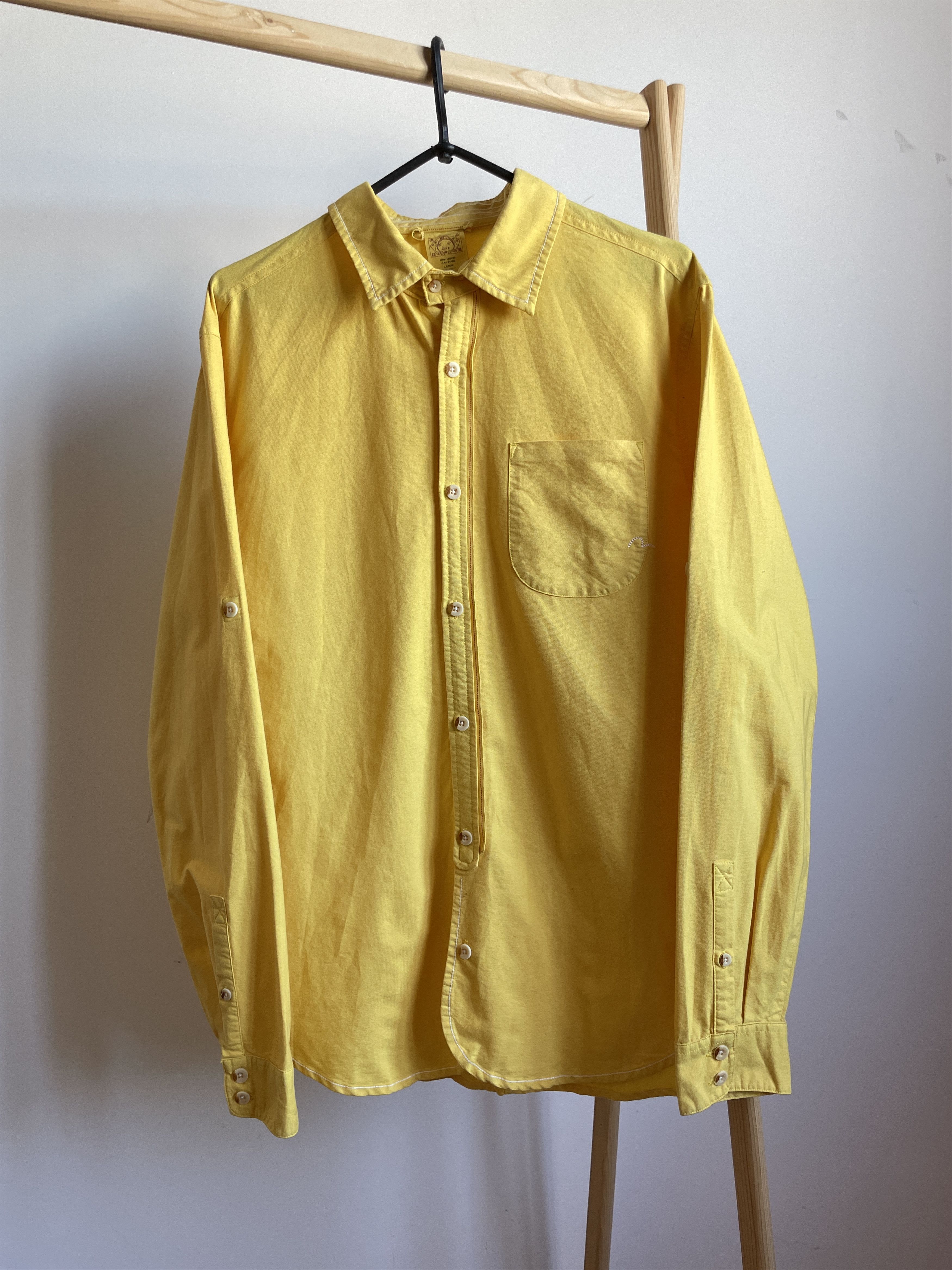 Evisu Evisu Japanese Yellow Selvedge Shirt Size L Size US L / EU 52-54 / 3 - 1 Thumbnail