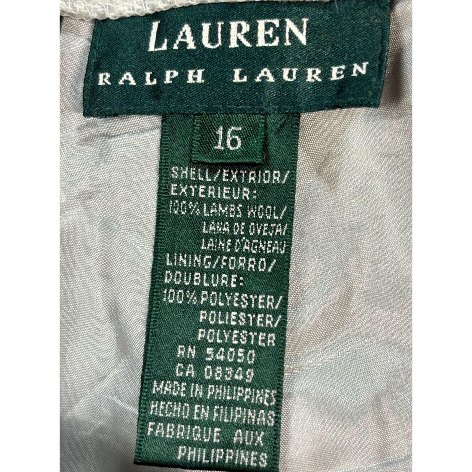 Ralph Lauren VINTAGE Lauren Ralph Lauren Dress Pants One Word: Dress Pants (Women) Size 16 Greige 100% Lambswool Fully Lined Wool Beige/Grey Womens Regular Size 38" / US 16 / IT 52 - 6 Thumbnail