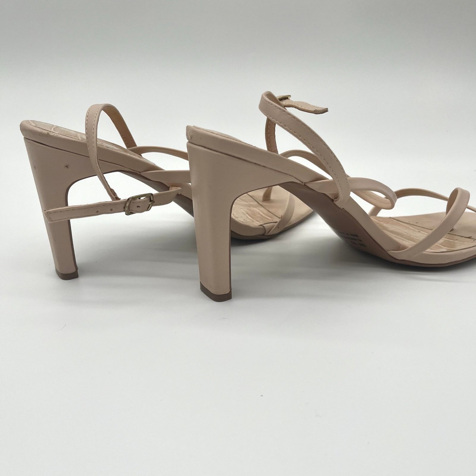 Unknown London LULUS Strappy Heels, Beige Bridal, Size 10 Size US 10 / IT 40 - 3 Thumbnail