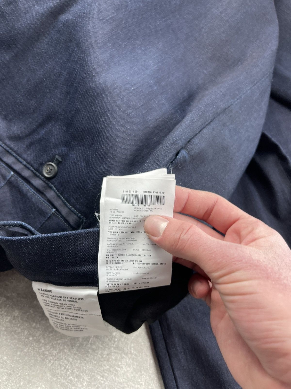 Prada Prada Black Tab Navy Cotton Slim Trousers Dark Blue Size 38 Size US 38 / EU 54 - 13 Thumbnail