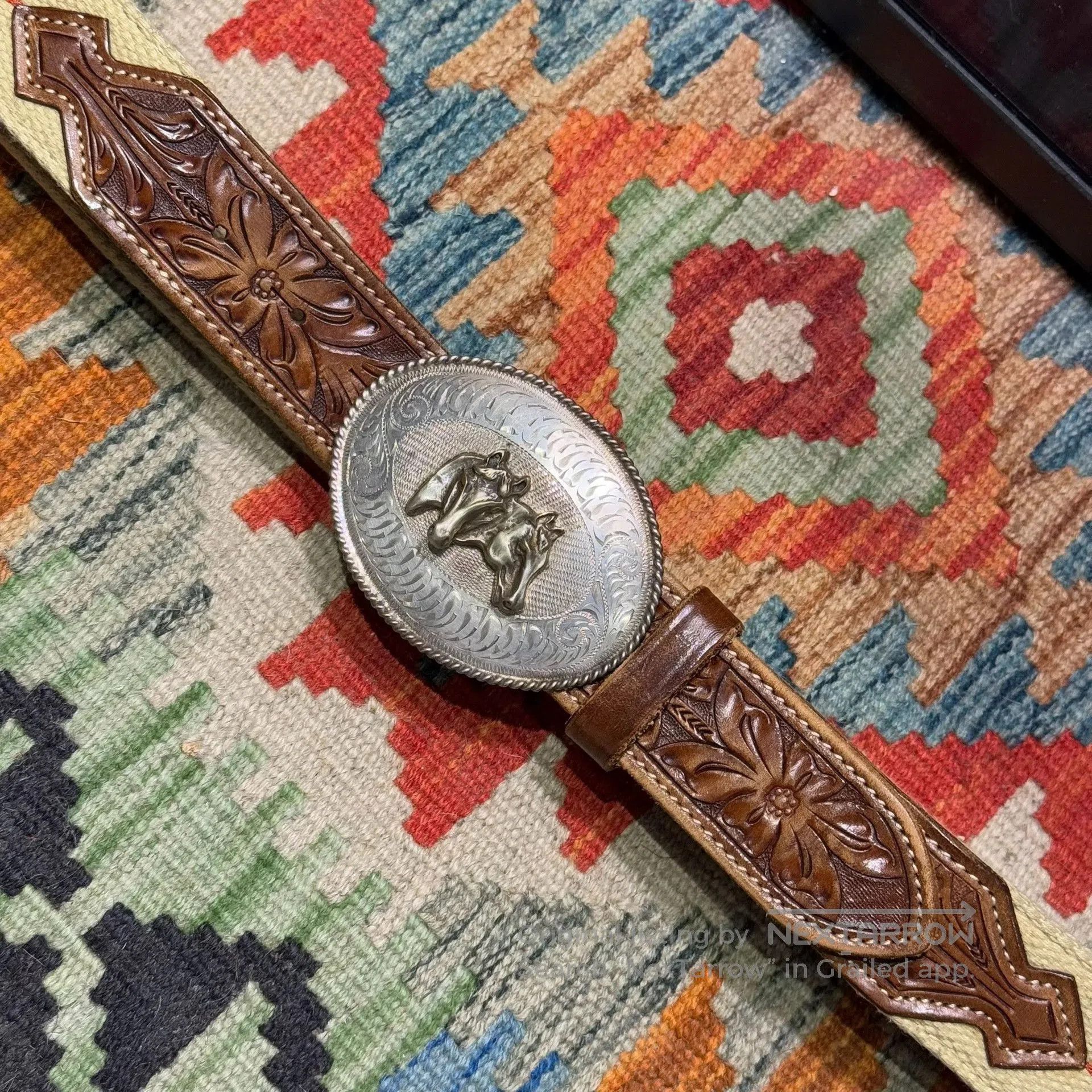 RRL Ralph Lauren Ralph Lauren Horse Head Buckle Belt. Size ONE SIZE - 5 Thumbnail
