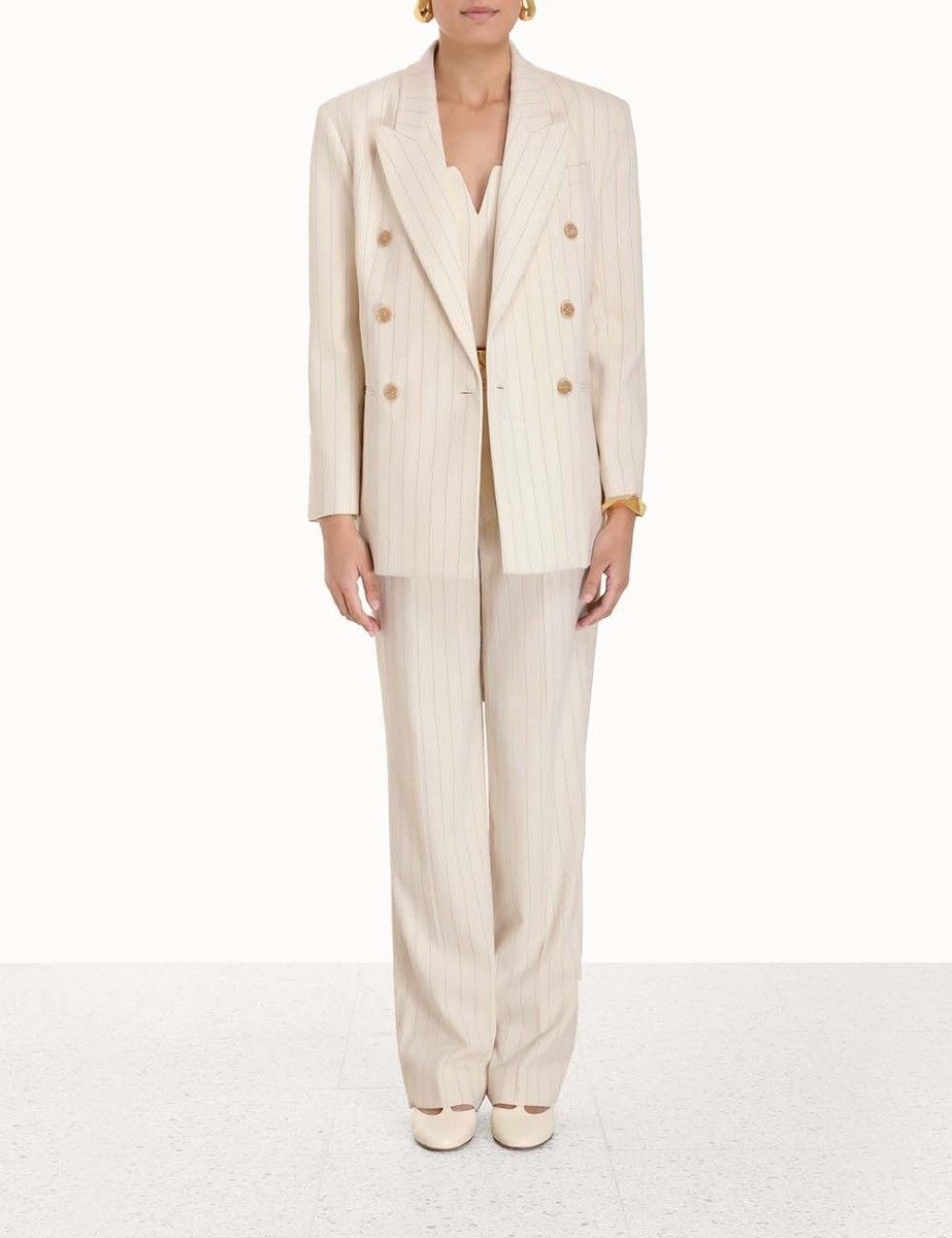 Zimmermann oc11z0225 Luminosity Relaxed Jacket in Ivory Size L / US 10 / IT 46 - 6 Thumbnail