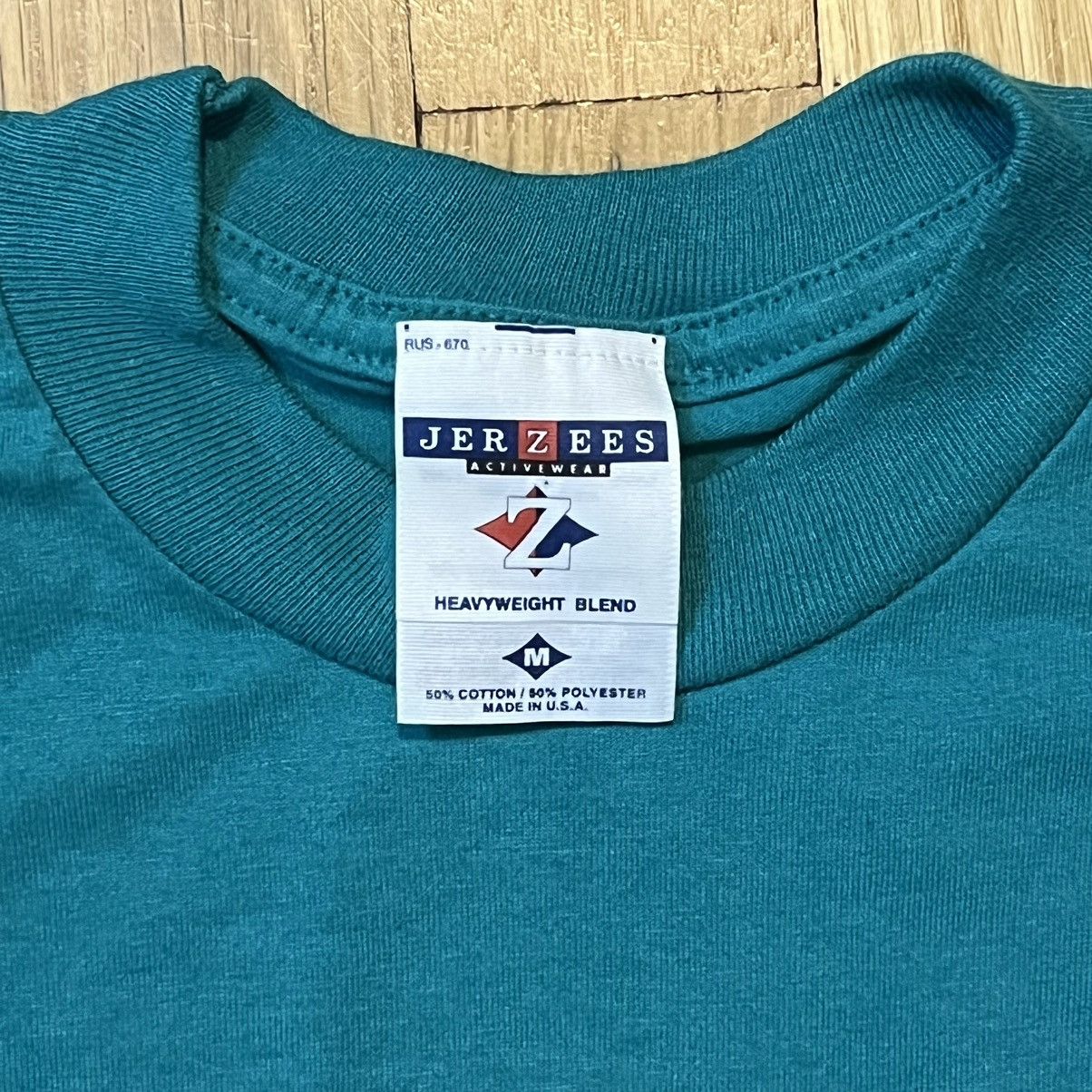 Jerzees Vintage Jerzees Cats Teal T Shirt Small Size US S / EU 44-46 / 1 - 4 Thumbnail