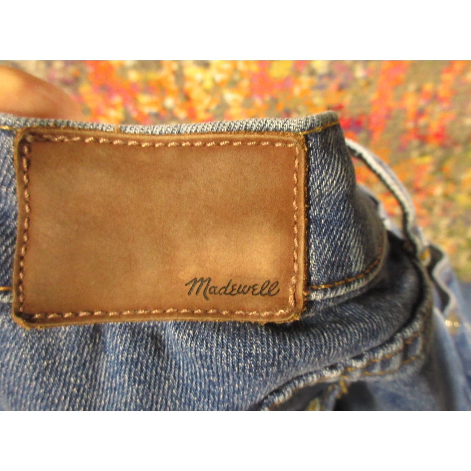 Madewell Madewell Slim Boyfriend Jeans 30x31 Stretch Denim Low Rise Distressed Blue Denim Jeans Womens Size 30" / US 8 / IT 44 - 6 Thumbnail