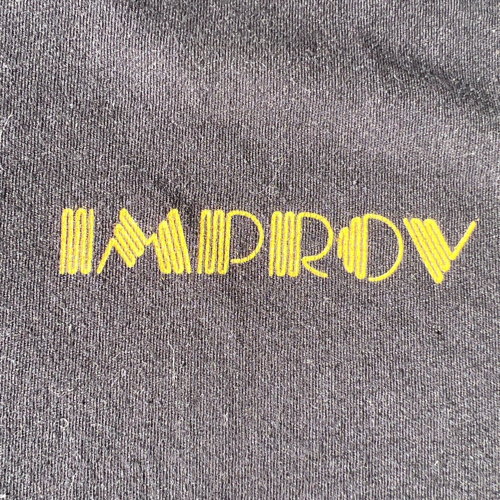Vintage VINTAGE Canvas T-Shirt Unisex Adults Large Black 80s 90s Improv Comedy Club Hollywood Logo Double-Sided Graphic Print Short Sleeve Size US L / EU 52-54 / 3 - 4 Thumbnail