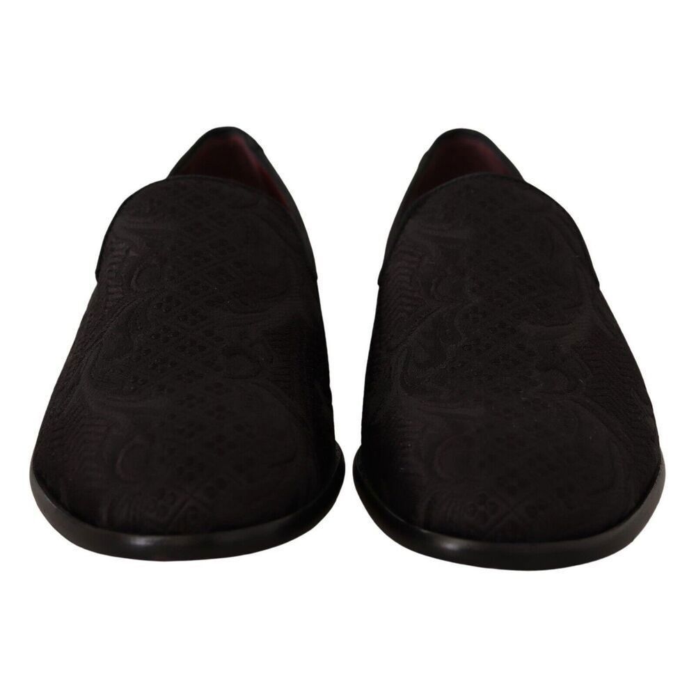 Dolce & Gabbana Dolce & Gabbana Black Floral Brocade Slippers Size US 6 / EU 39 - 2 Thumbnail