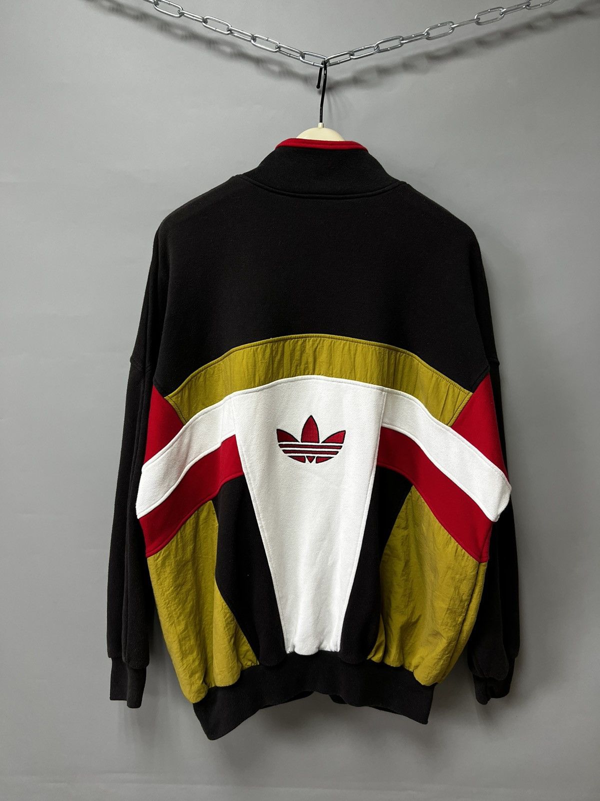 Adidas Adidas 90s Team Big Logo 1/4 Zip Sweatshirt Vintage y2k Size US L / EU 52-54 / 3 - 2 Thumbnail