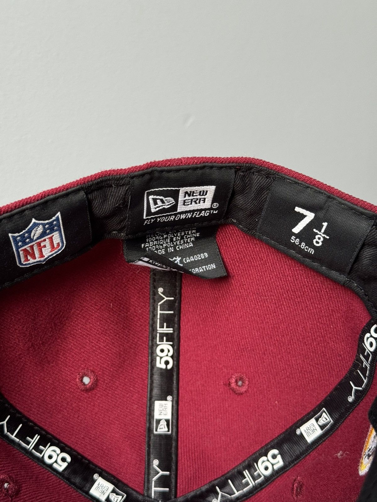 New Era NFL Washington Skins hat football fitted 7 Embroidered Size ONE SIZE - 11 Thumbnail
