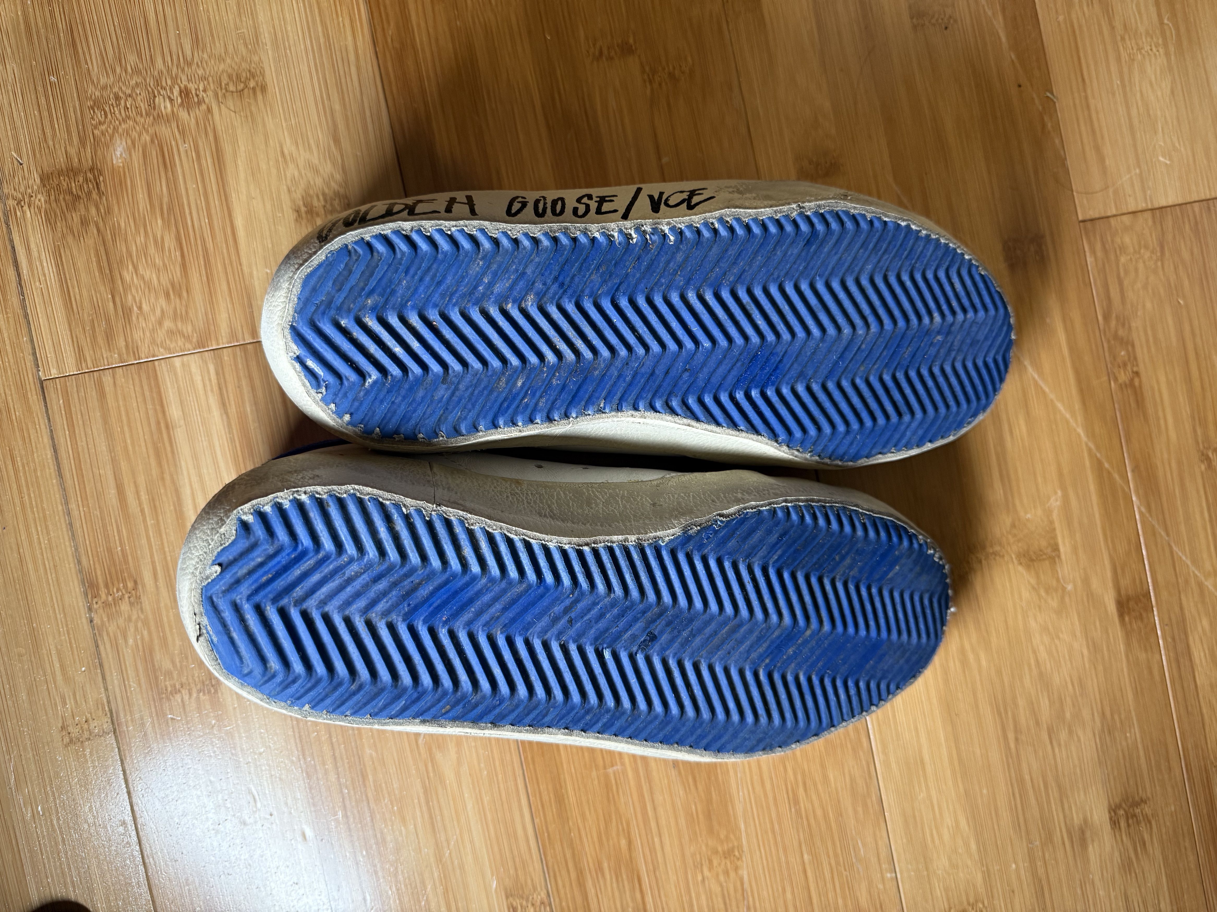 Golden Goose Golden Goose Super-Star White Snake Blue Size US 7 / EU 40 - 3 Thumbnail
