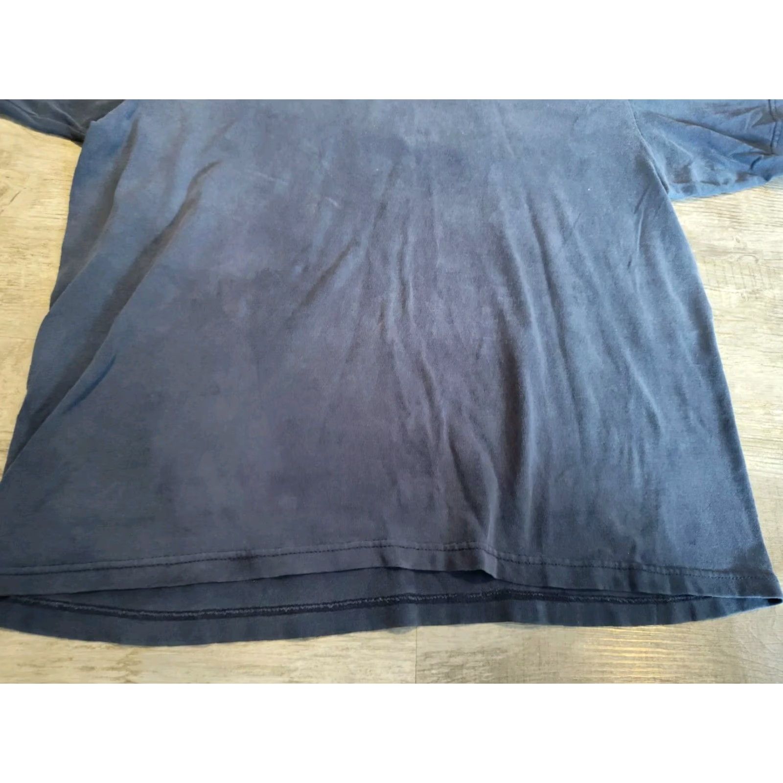 Champion VINTAGE Champion T-Shirt Blue V-Neck Logo Short Sleeve Men L 90s Bleached USA Made Size US L / EU 52-54 / 3 - 2 Thumbnail